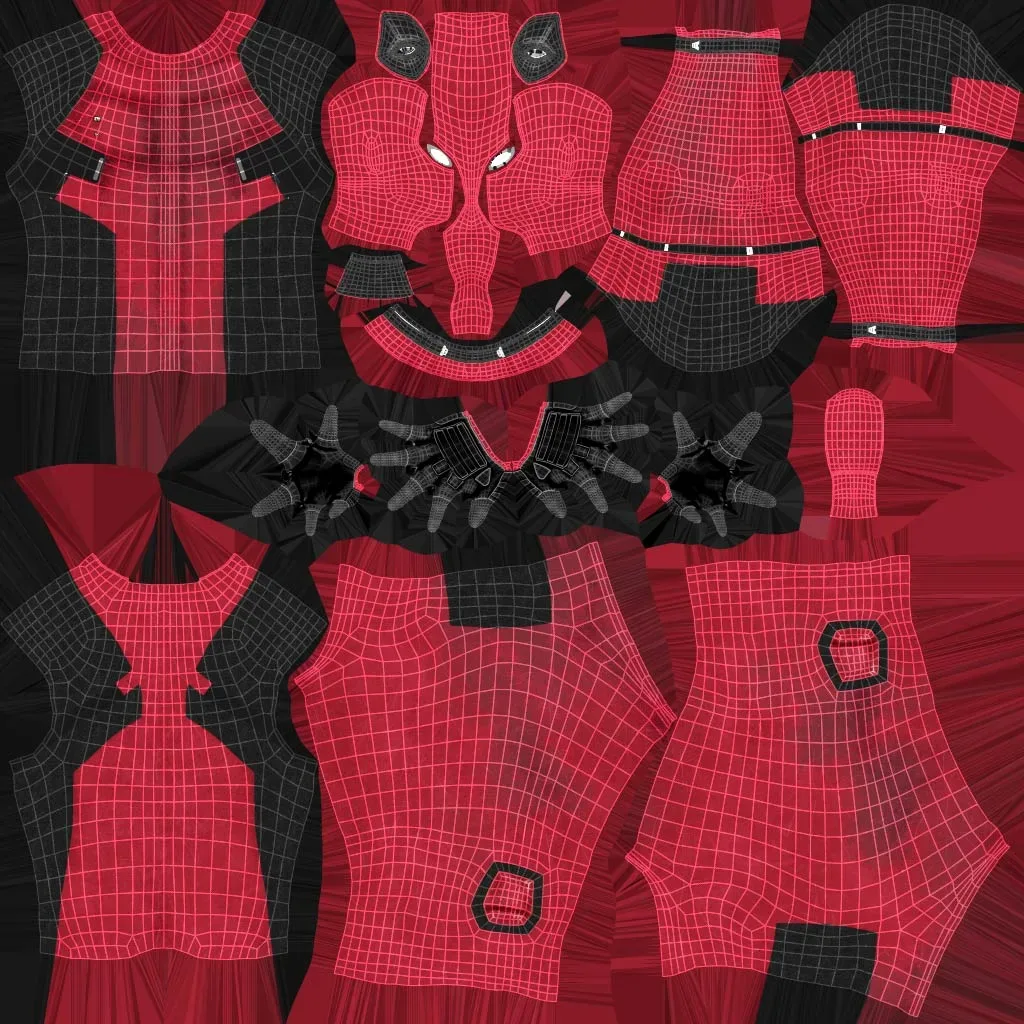 Deadpool Rigged Realtime | GameRess - Blender Eevee 3D Model