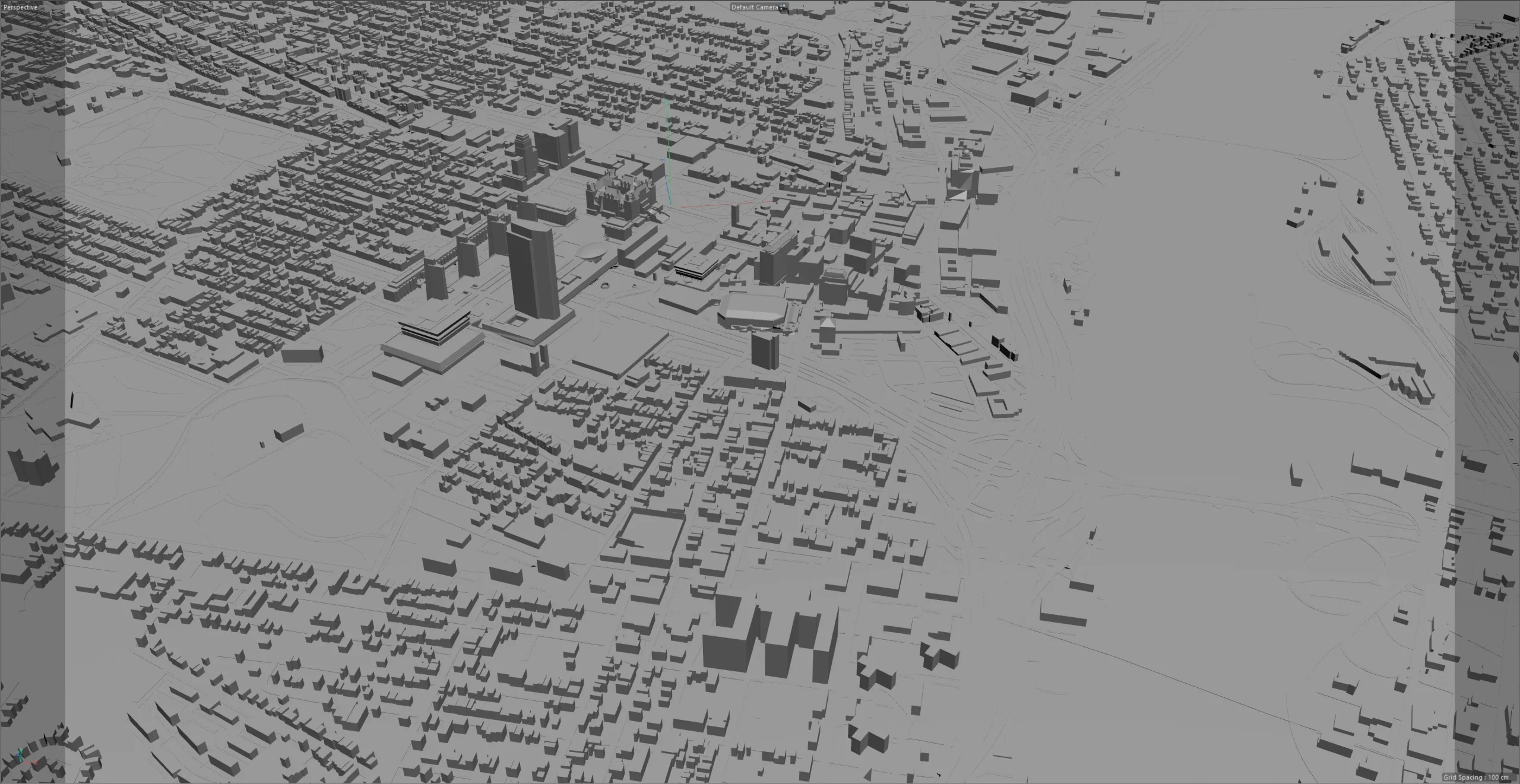 Albany downtown City NY, USA 3D Model 8km