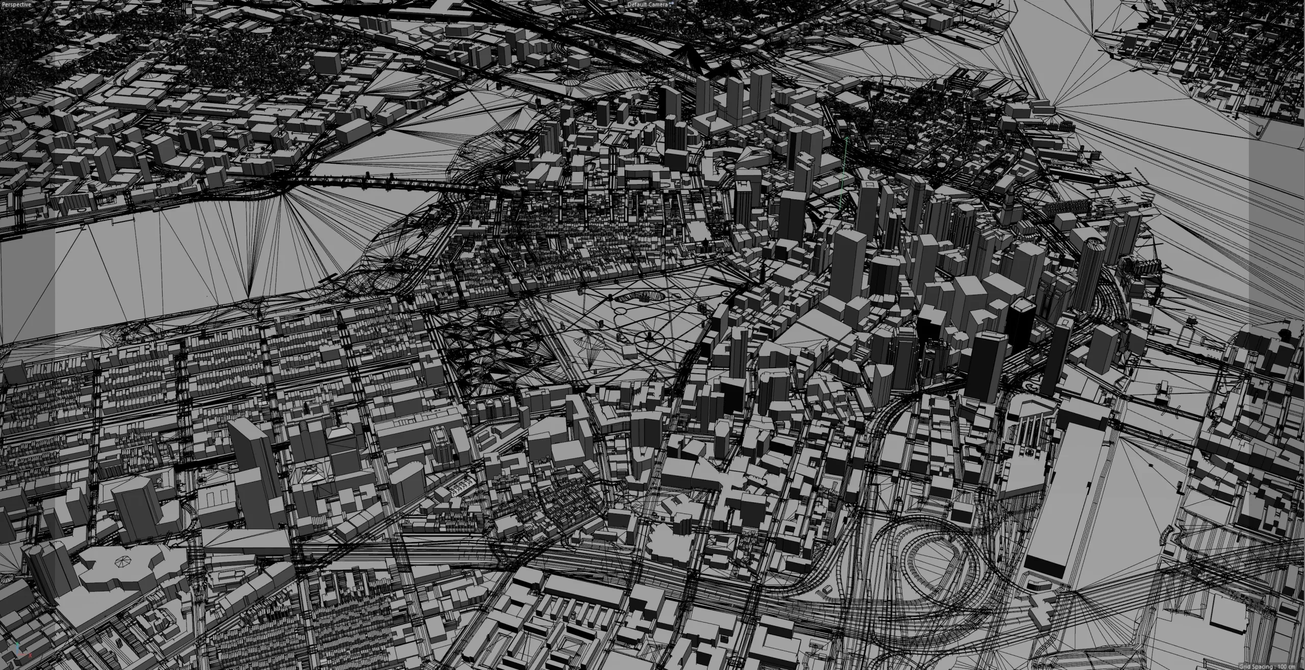 Boston City Massachusetts 3D Model 50km