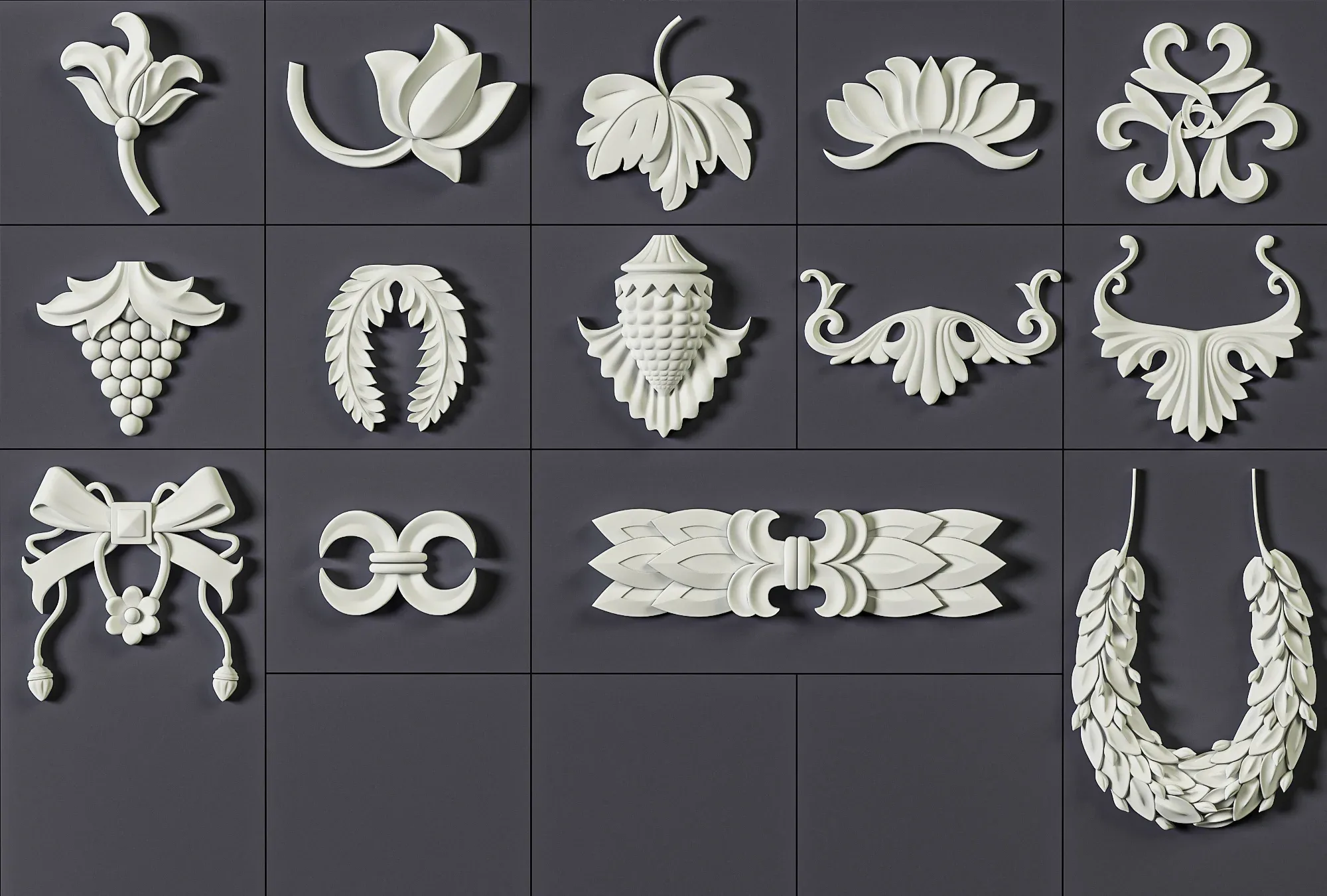 160 Ornament Brushes, Alphas and 3D Models Vol 03