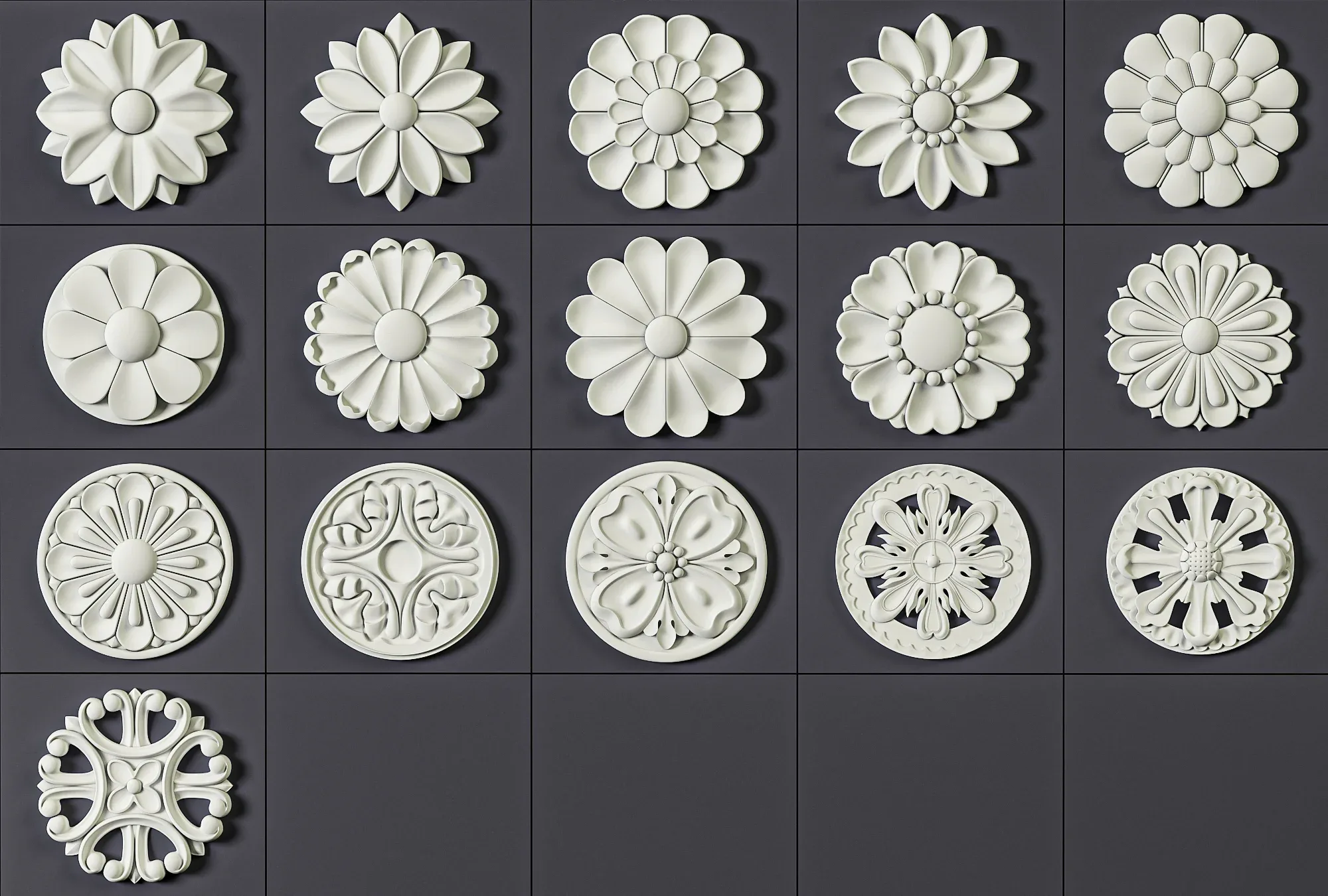 160 Ornament Brushes, Alphas and 3D Models Vol 03