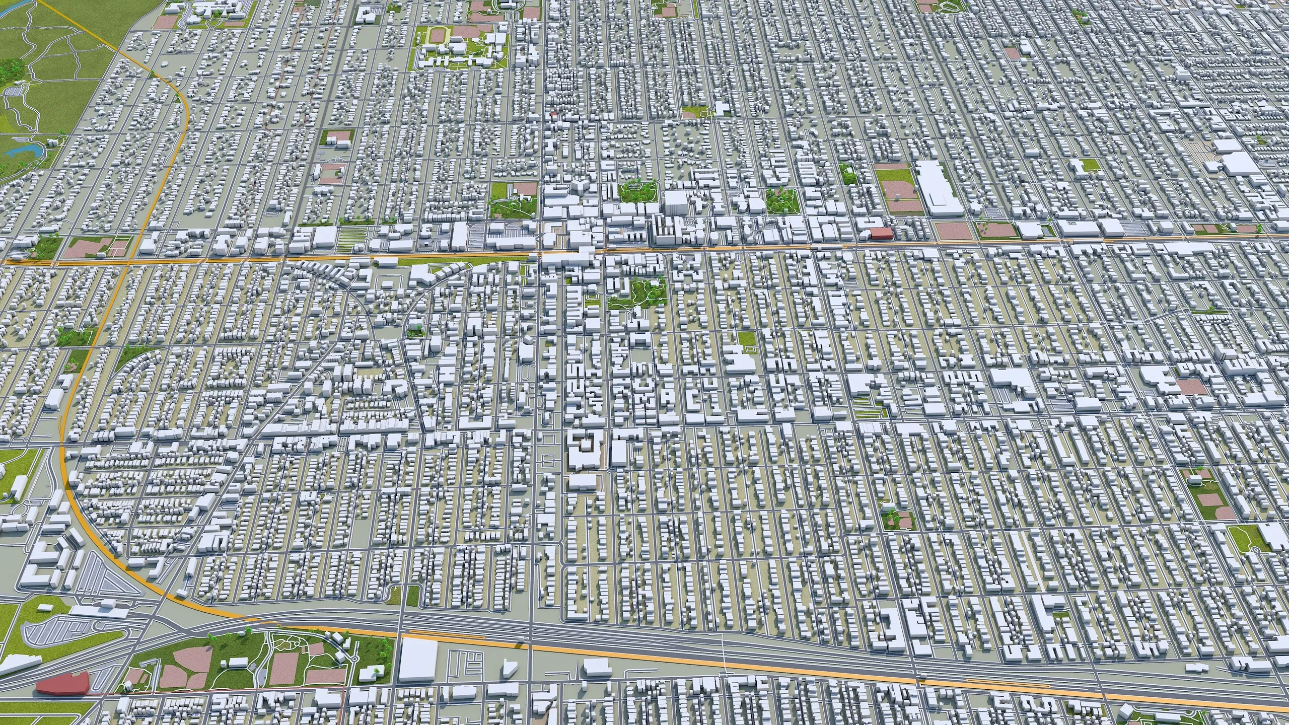 Chicago City Illinois 3D Model 70km