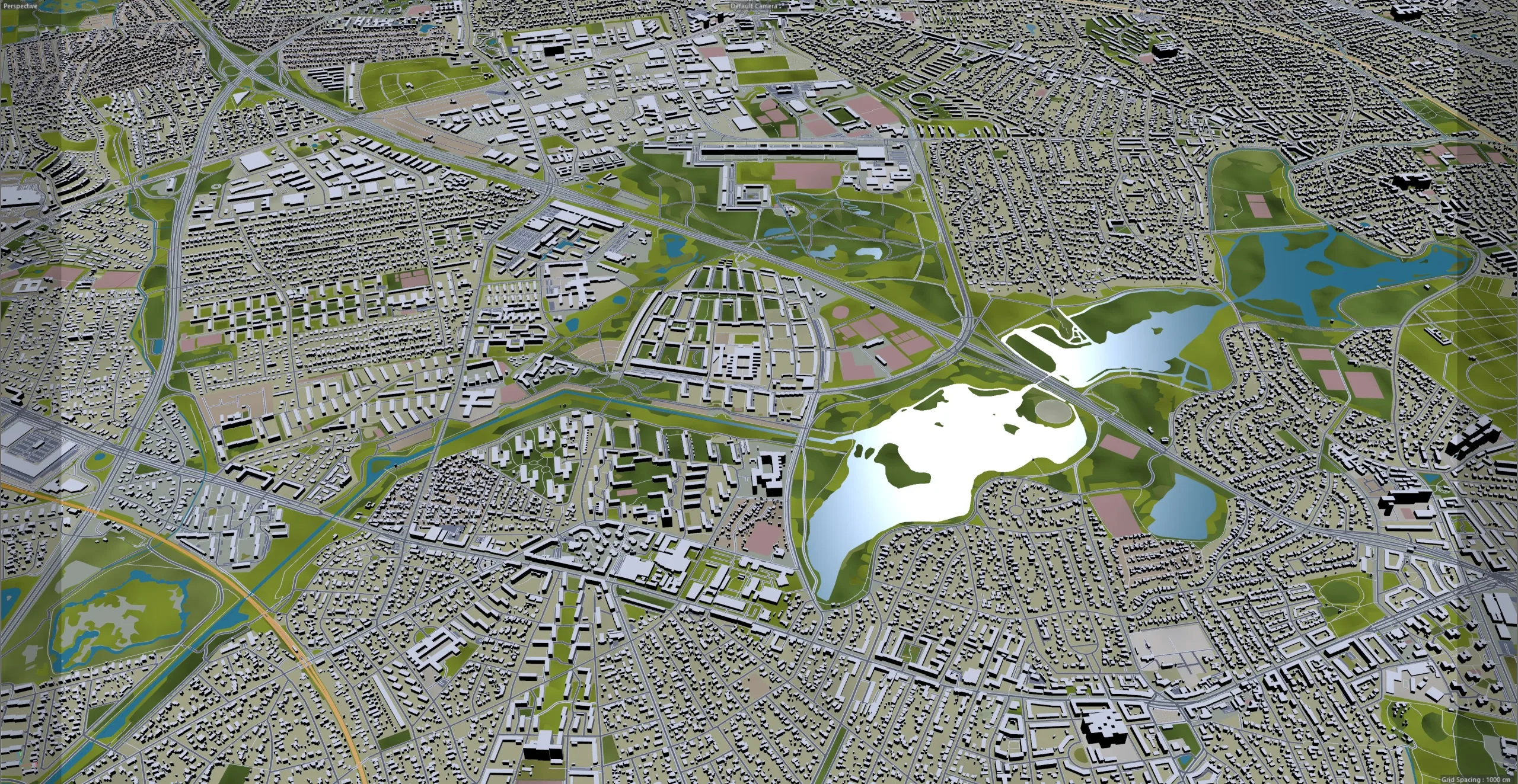 Copenhagen City Denmark 3D Model 30km