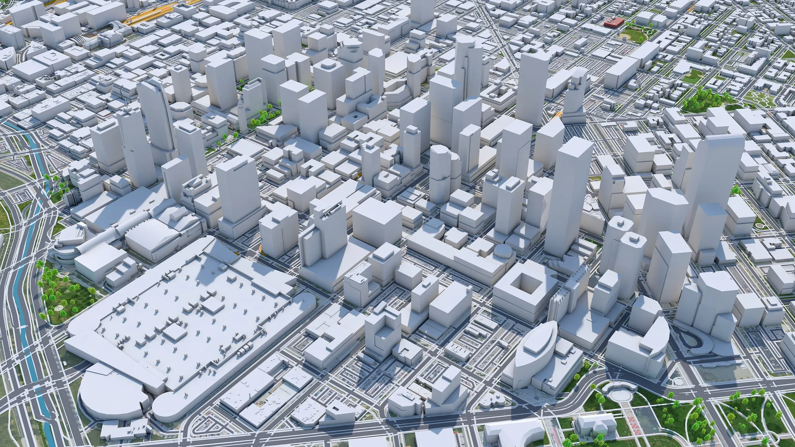 Denver City Colorado 3D Model 70km