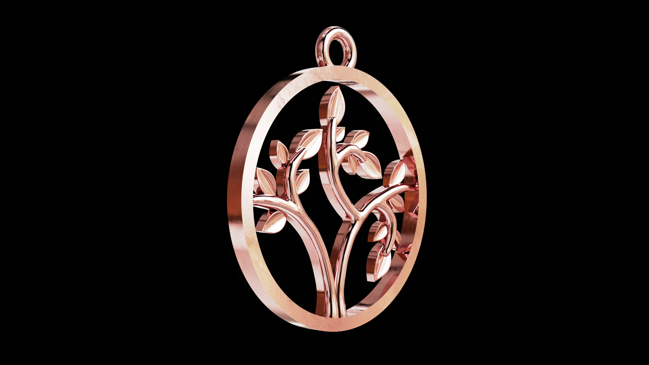 Tree of Life round classic pendant