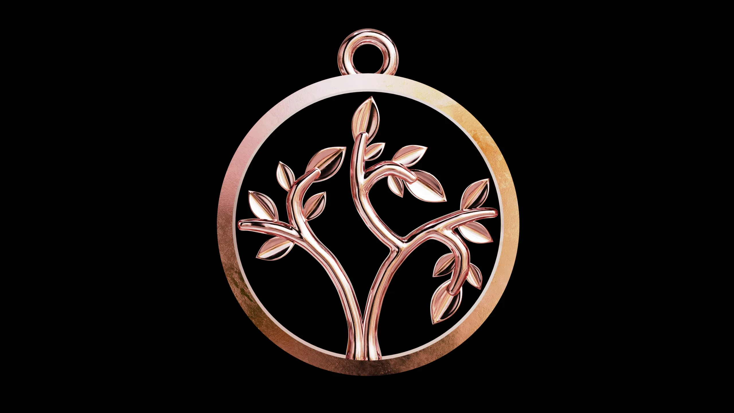 Tree of Life round classic pendant