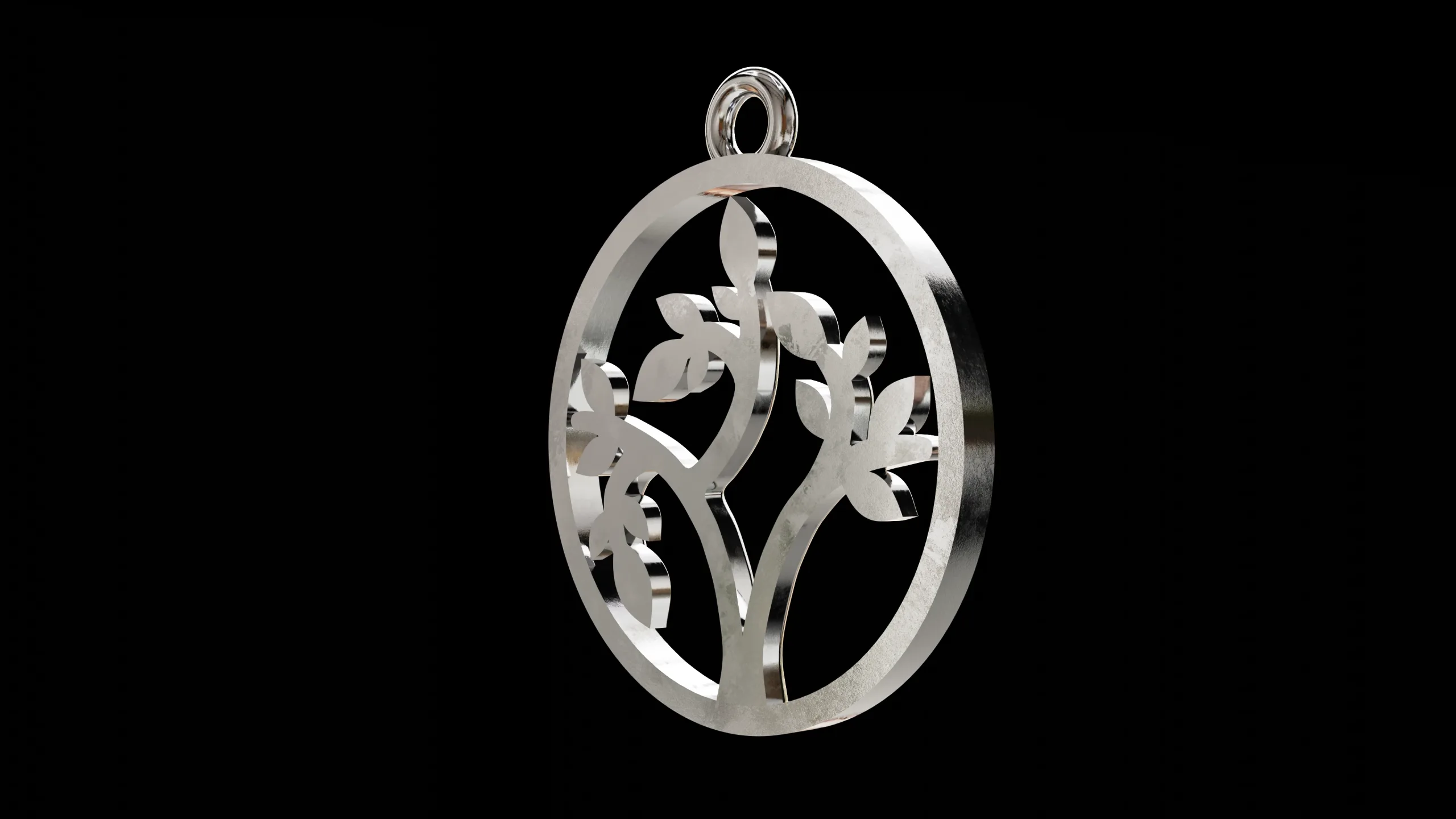 Tree of Life round classic pendant