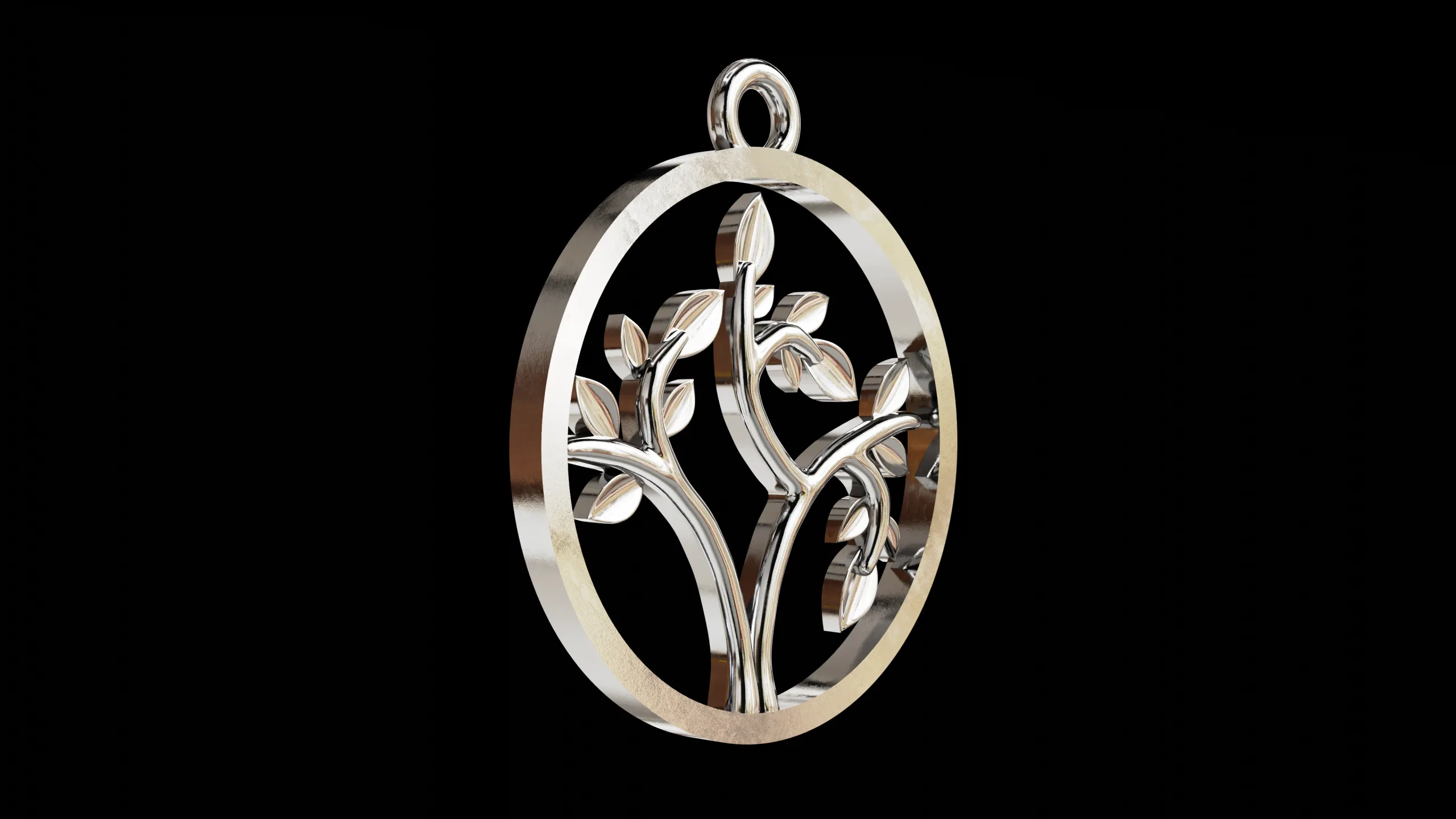 Tree of Life round classic pendant