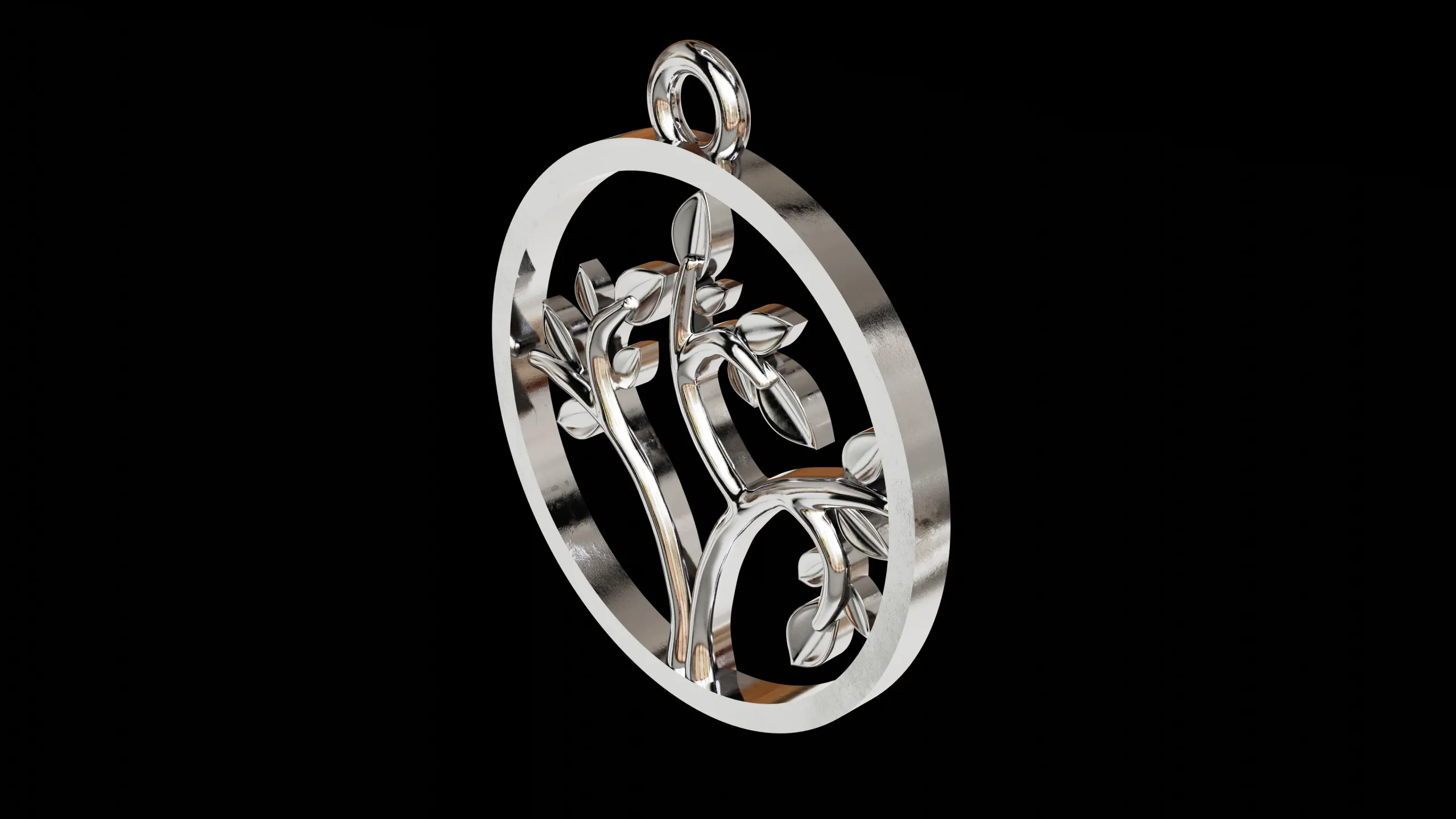 Tree of Life round classic pendant