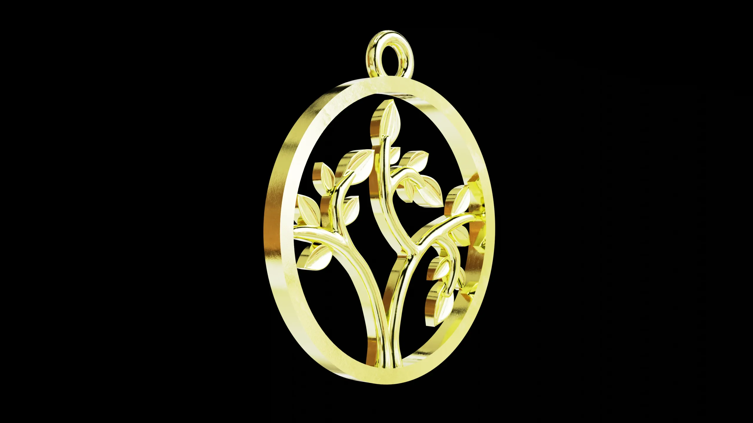 Tree of Life round classic pendant