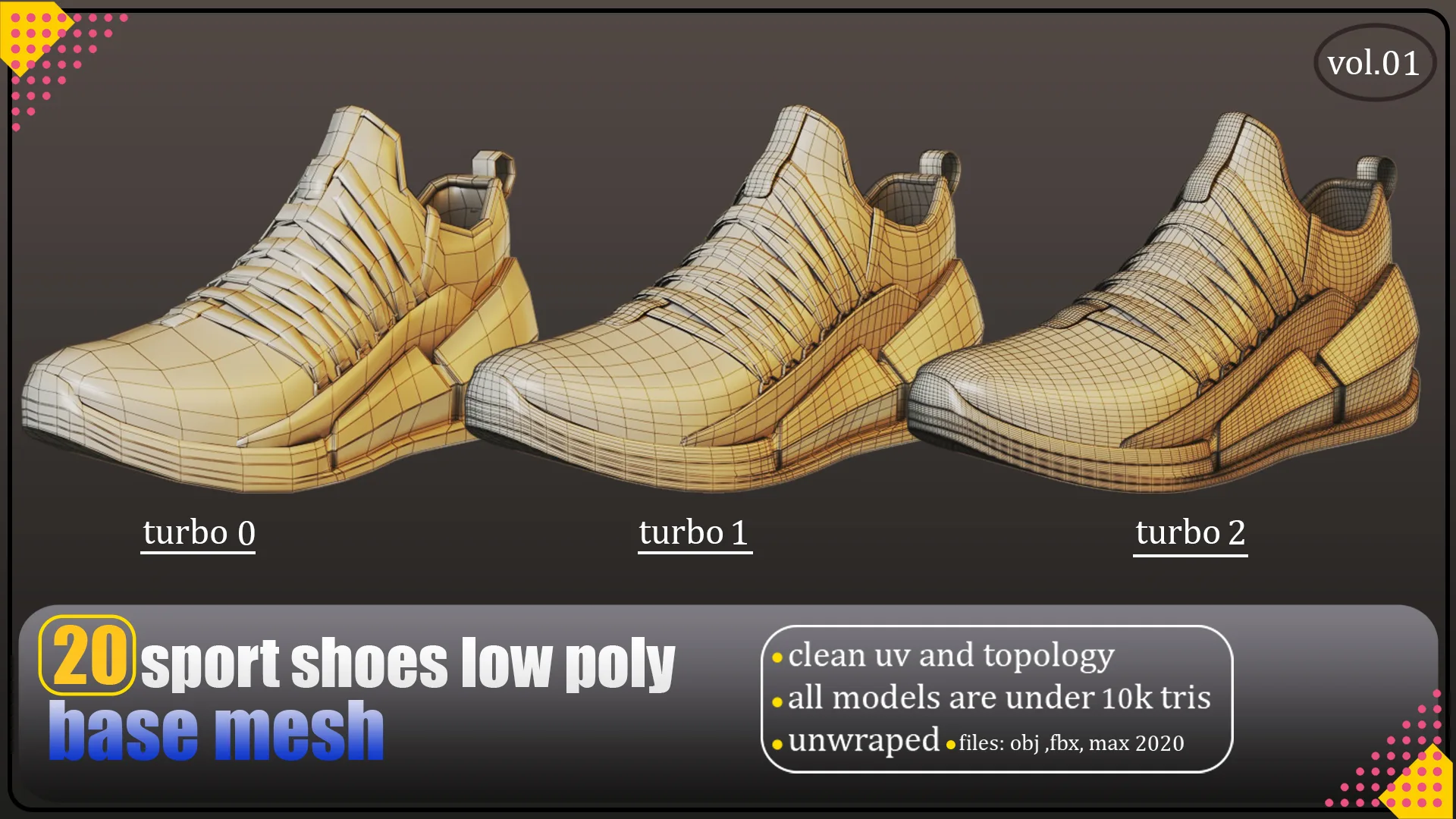 20 sport shoes base meshes