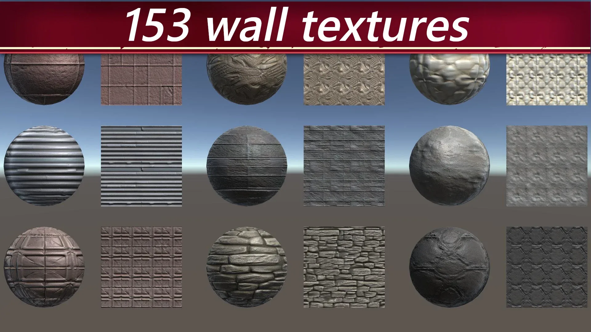 500 PBR Materials/Texture sets