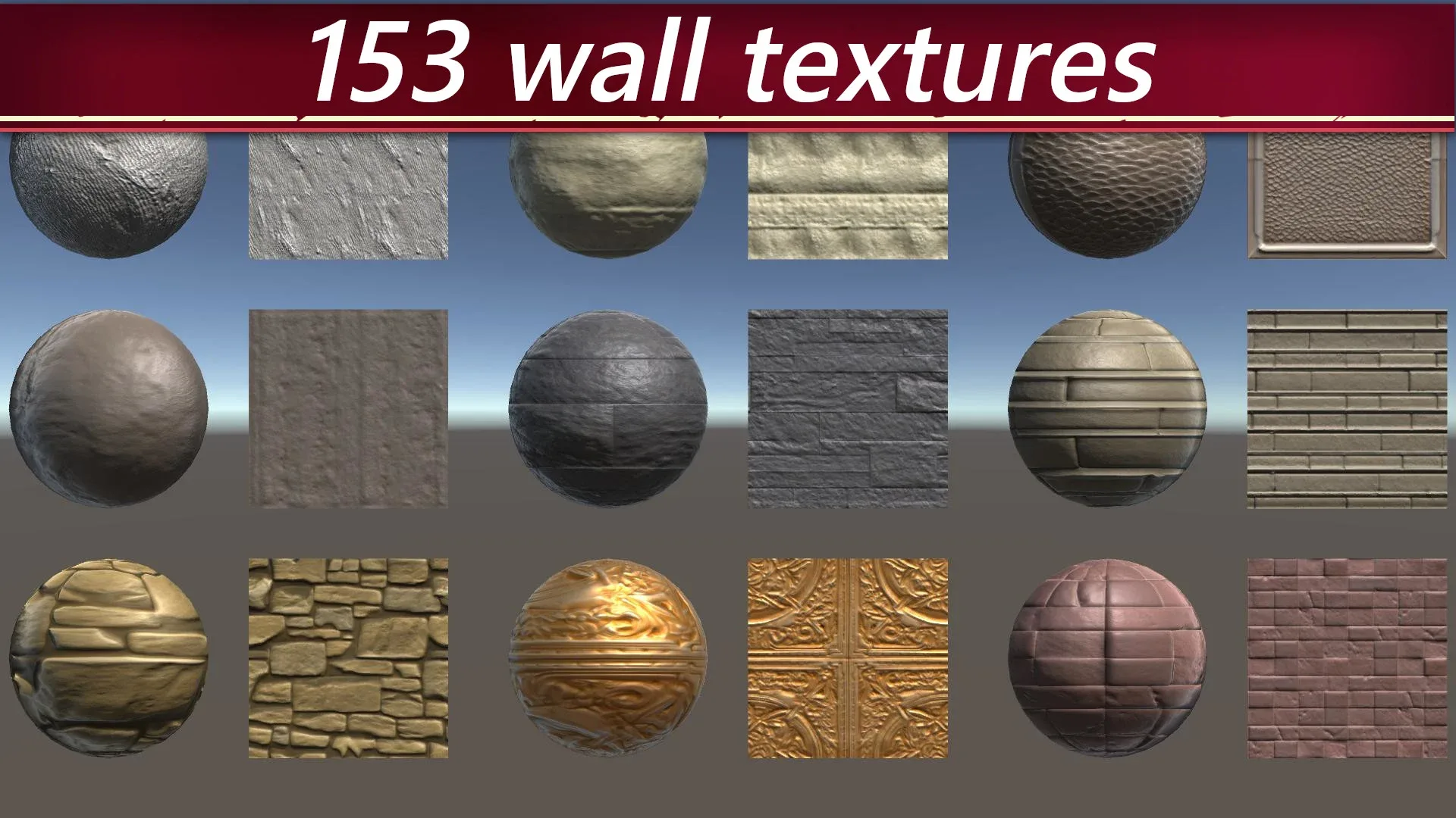 500 PBR Materials/Texture sets