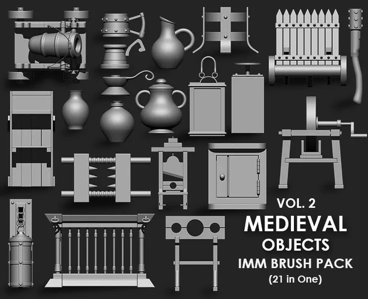 Biggest Environment Megapack Imm Brushes (2106 All in One)