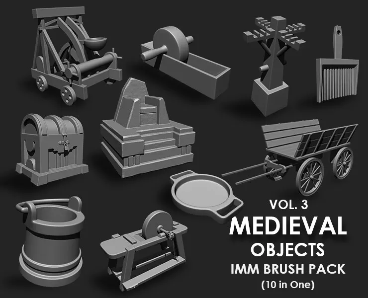 Biggest Environment Megapack Imm Brushes (2106 All in One)