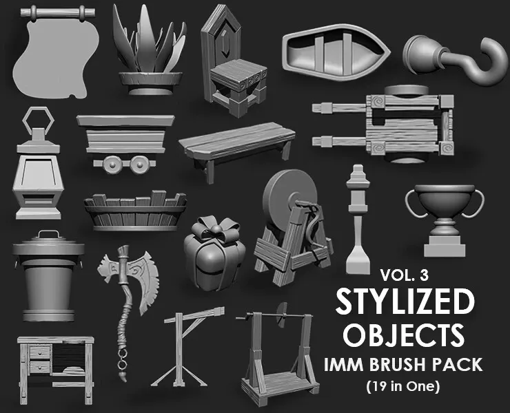 Biggest Environment Megapack Imm Brushes (2106 All in One)