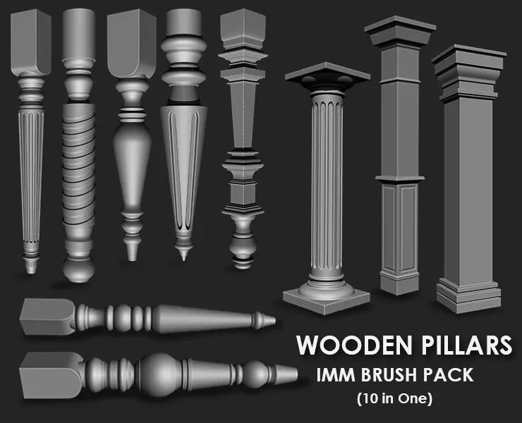 Biggest Environment Megapack Imm Brushes (2106 All in One)