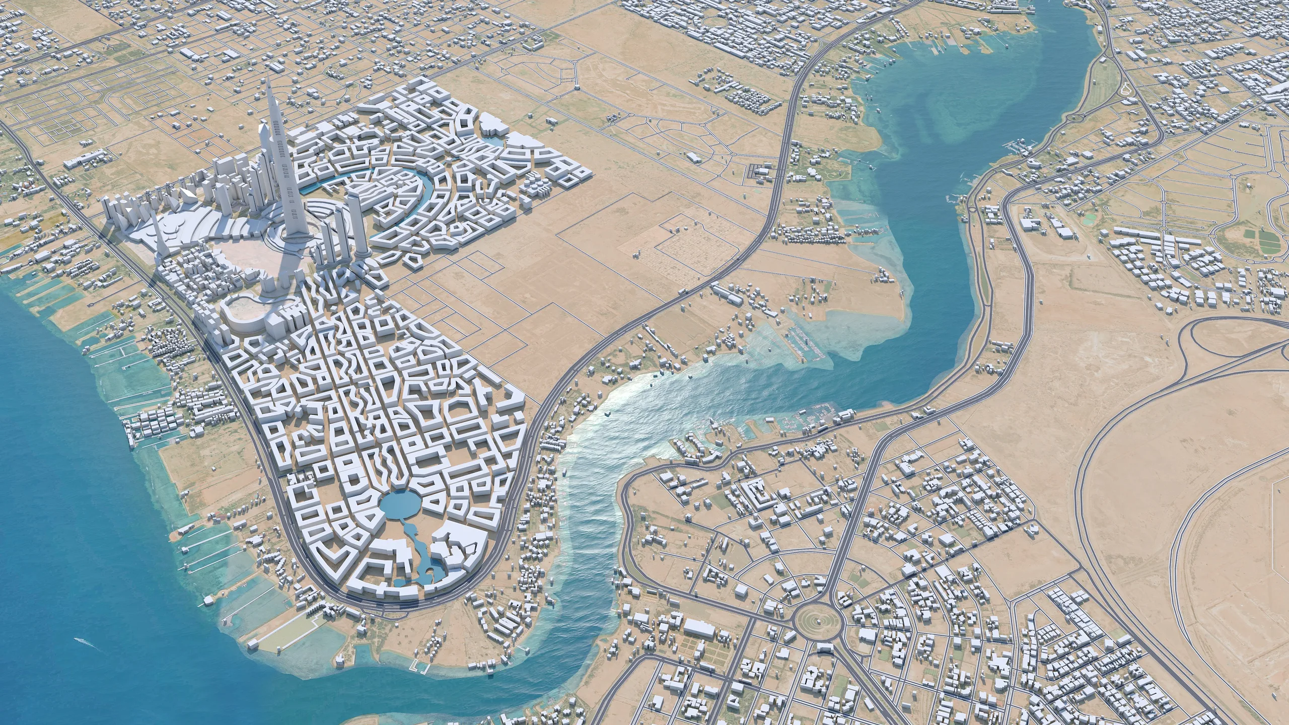 Jeddah Tower 3d model 10km
