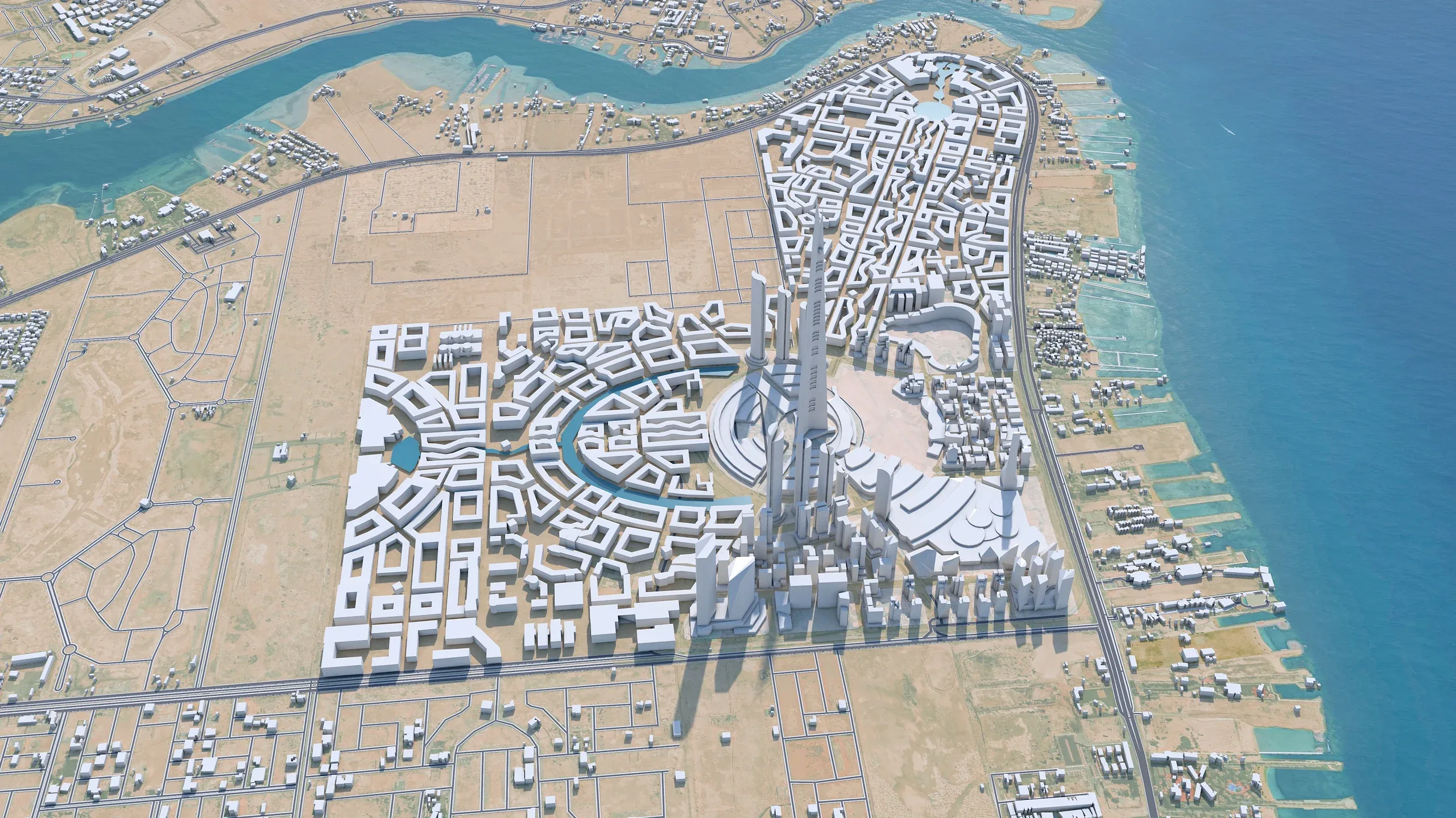 Jeddah Tower 3d model 10km