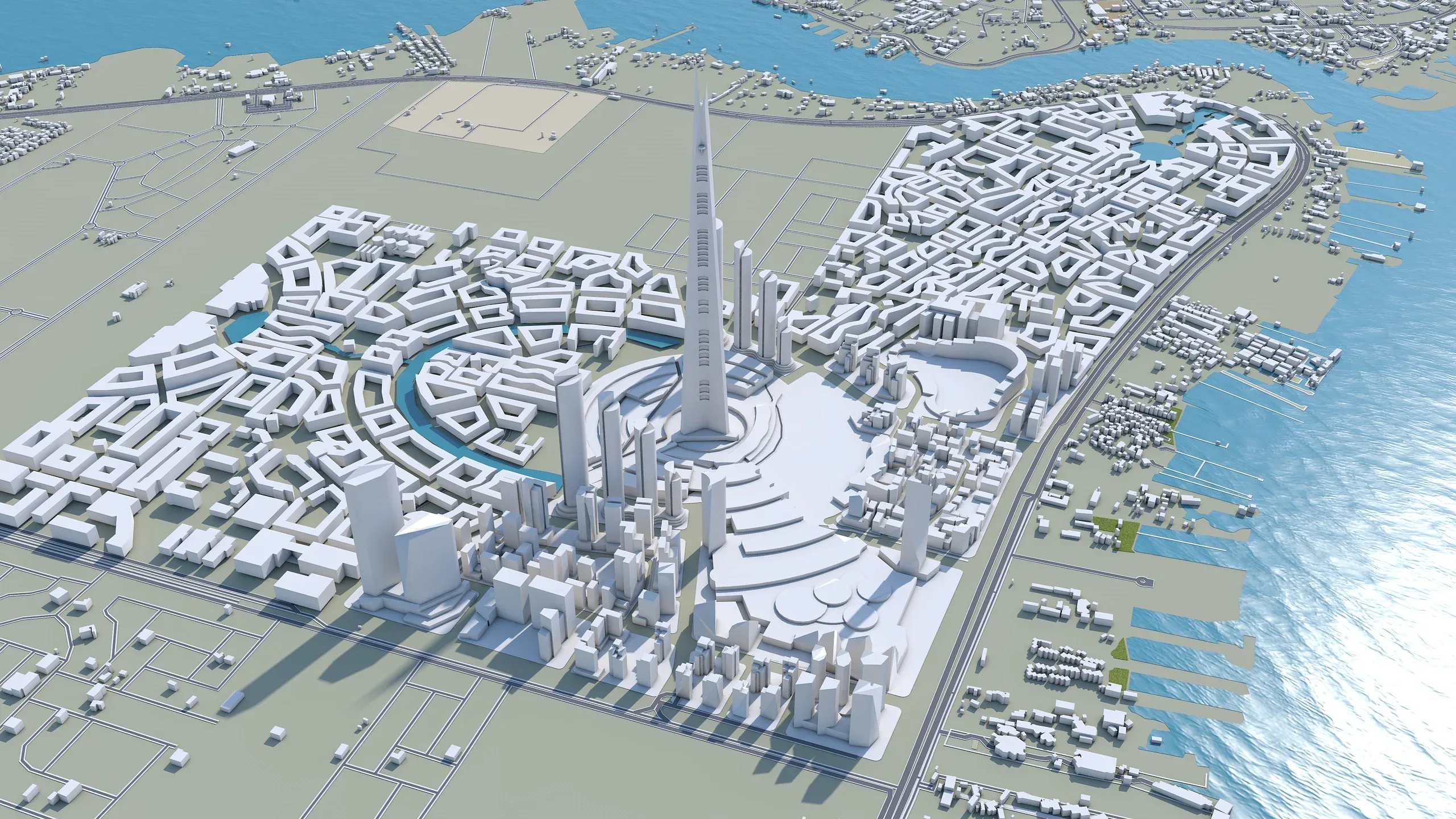 Jeddah Tower 3d model 10km