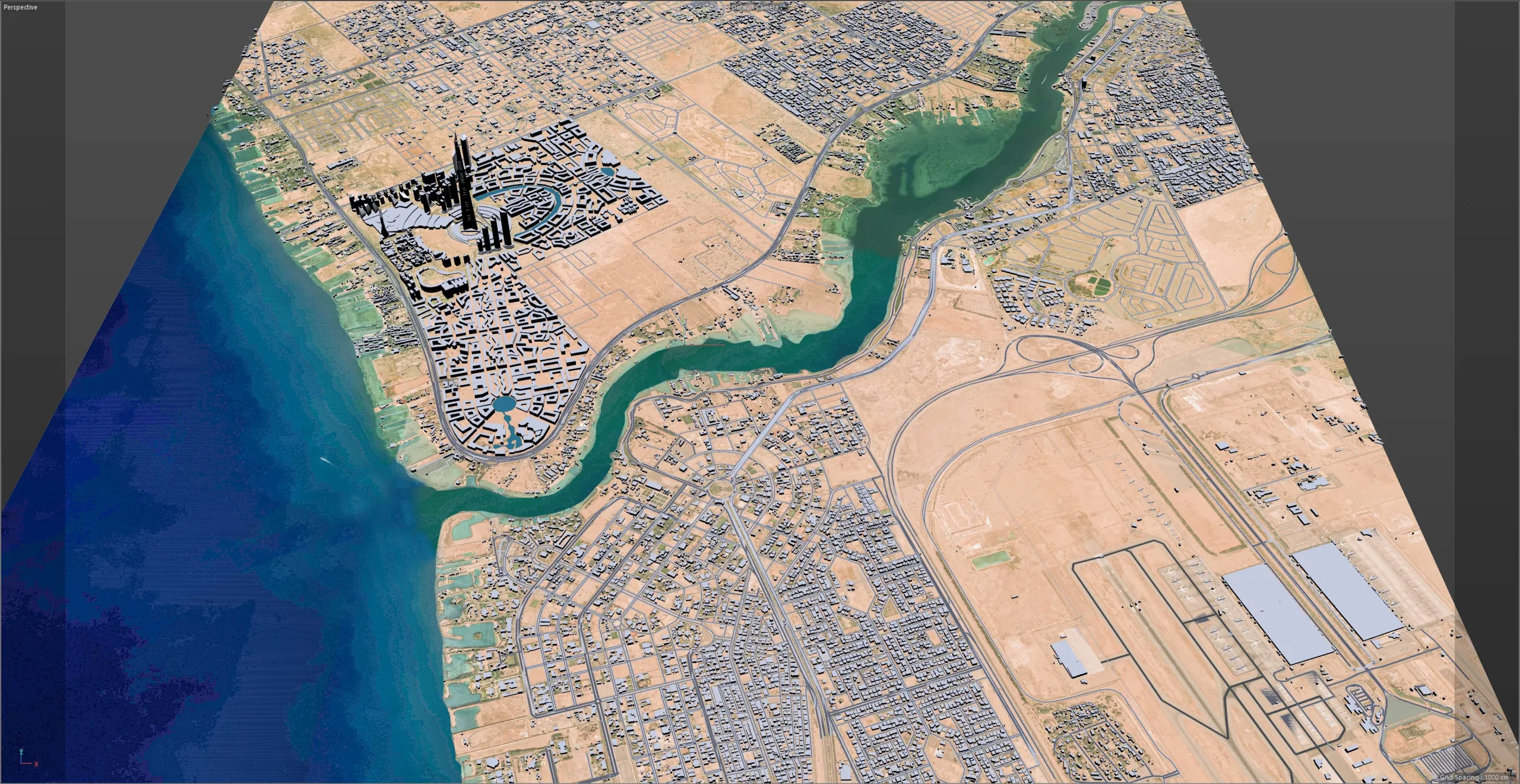 Jeddah Tower 3d model 10km