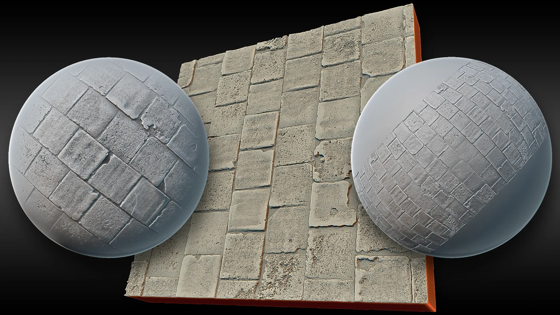 Ultra HQ Seamless Paving / Pavement Sculpt brushes + Alpha/Height Maps Set Vol.1