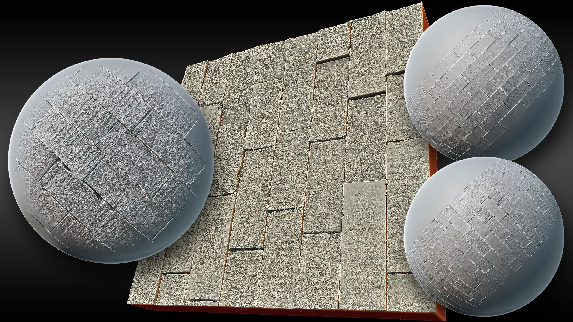 Ultra HQ Seamless Paving / Pavement Sculpt brushes + Alpha/Height Maps Set Vol.1