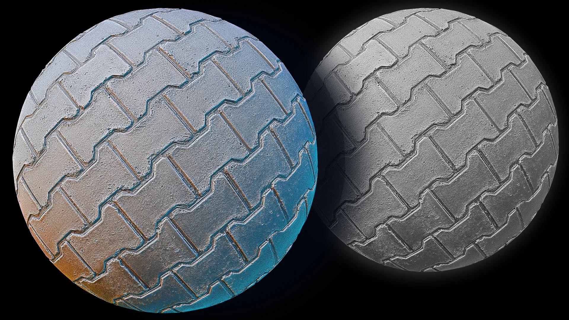 Ultra HQ Seamless Paving / Pavement Sculpt brushes + Alpha/Height Maps Set Vol.1