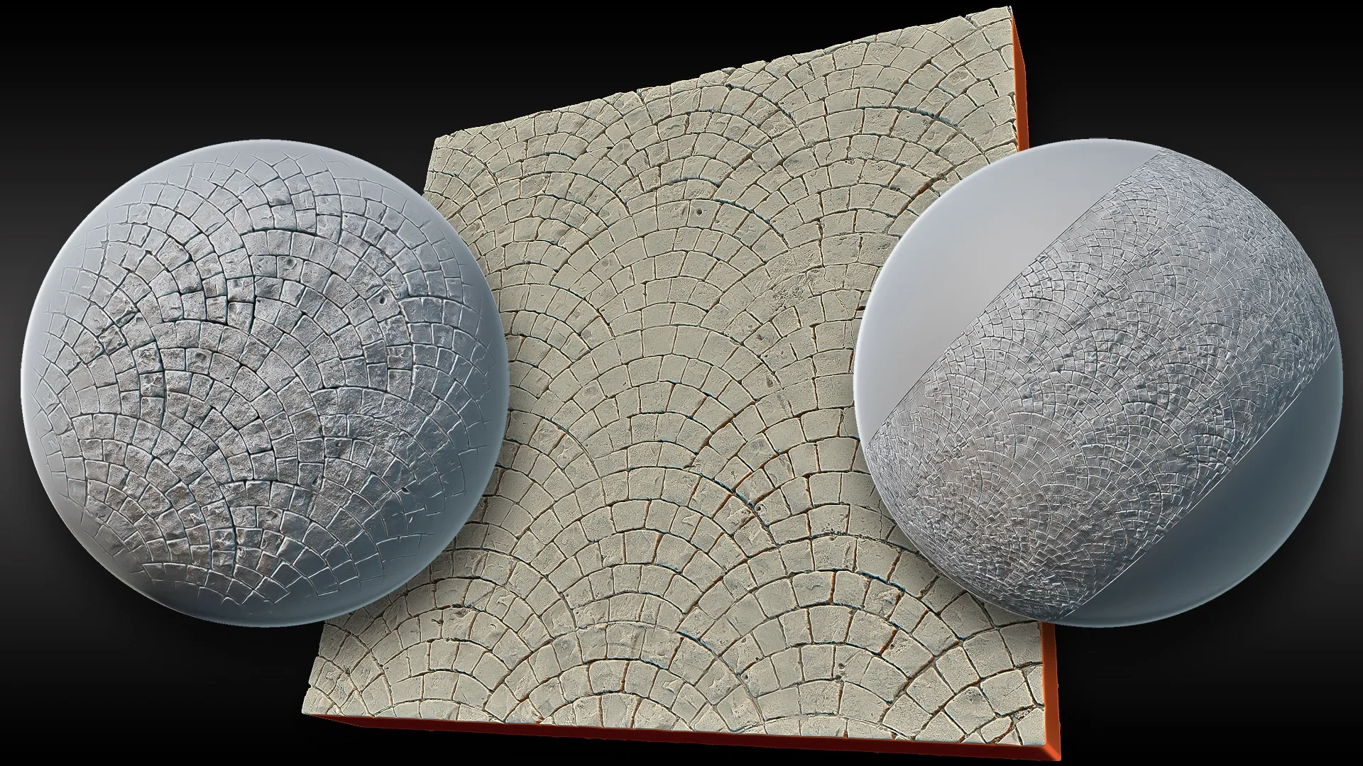 Ultra HQ Seamless Paving / Pavement Sculpt brushes + Alpha/Height Maps Set Vol.1