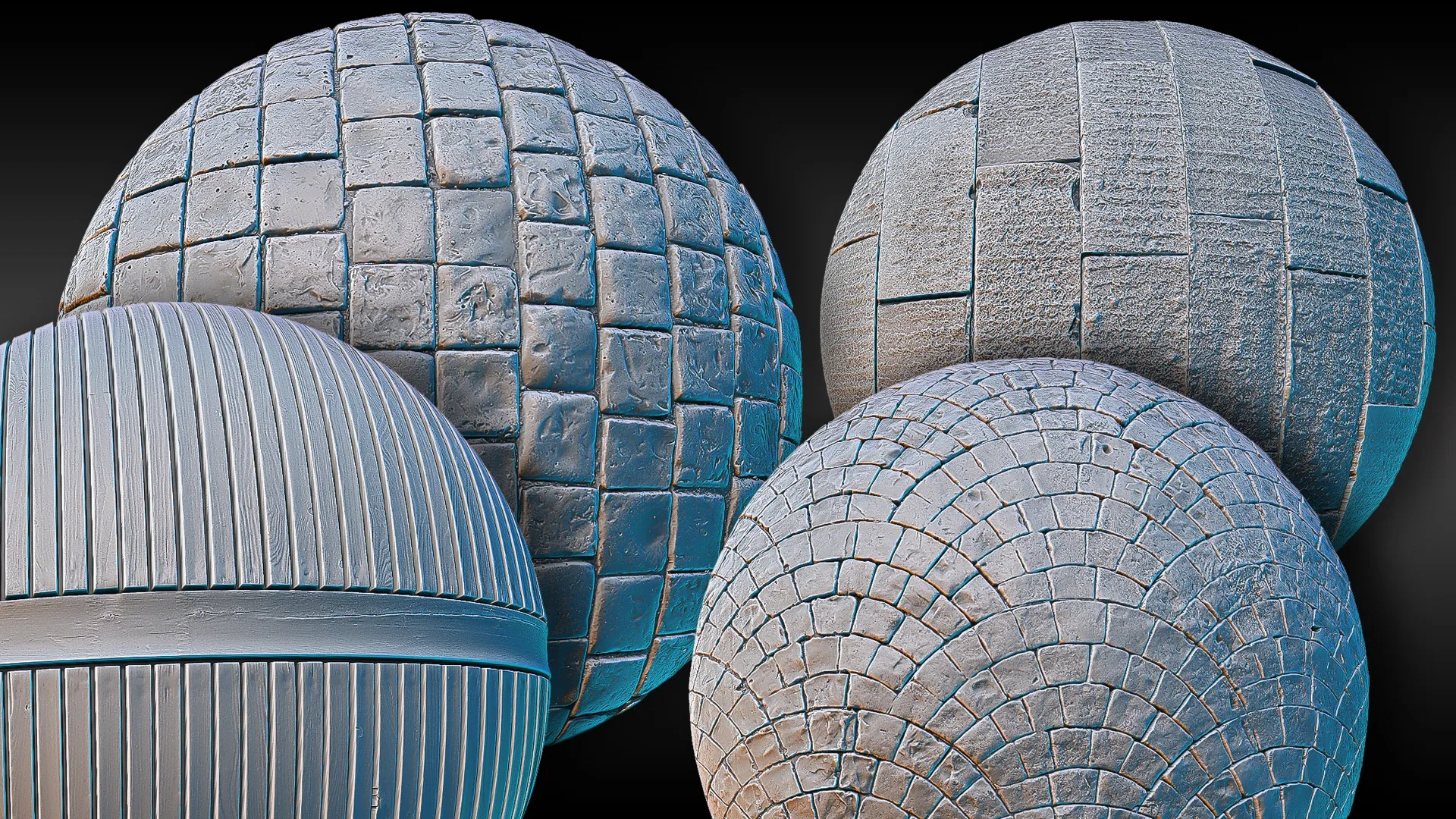 Ultra HQ Seamless Paving / Pavement Sculpt brushes + Alpha/Height Maps Set Vol.1