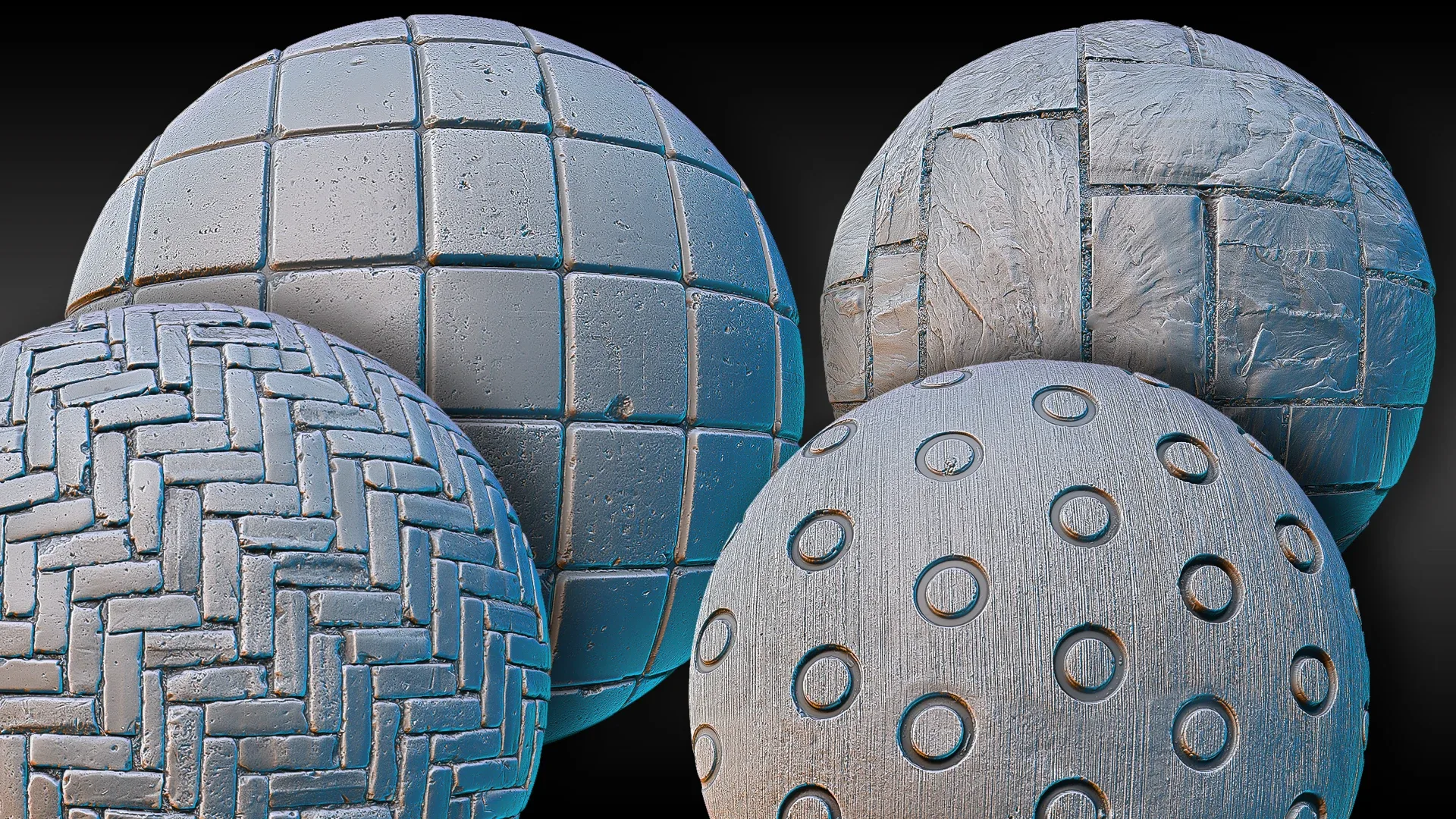 Ultra HQ Seamless Paving / Pavement Sculpt brushes + Alpha/Height Maps Set Vol.1