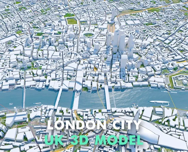 London City 3D Model 30km