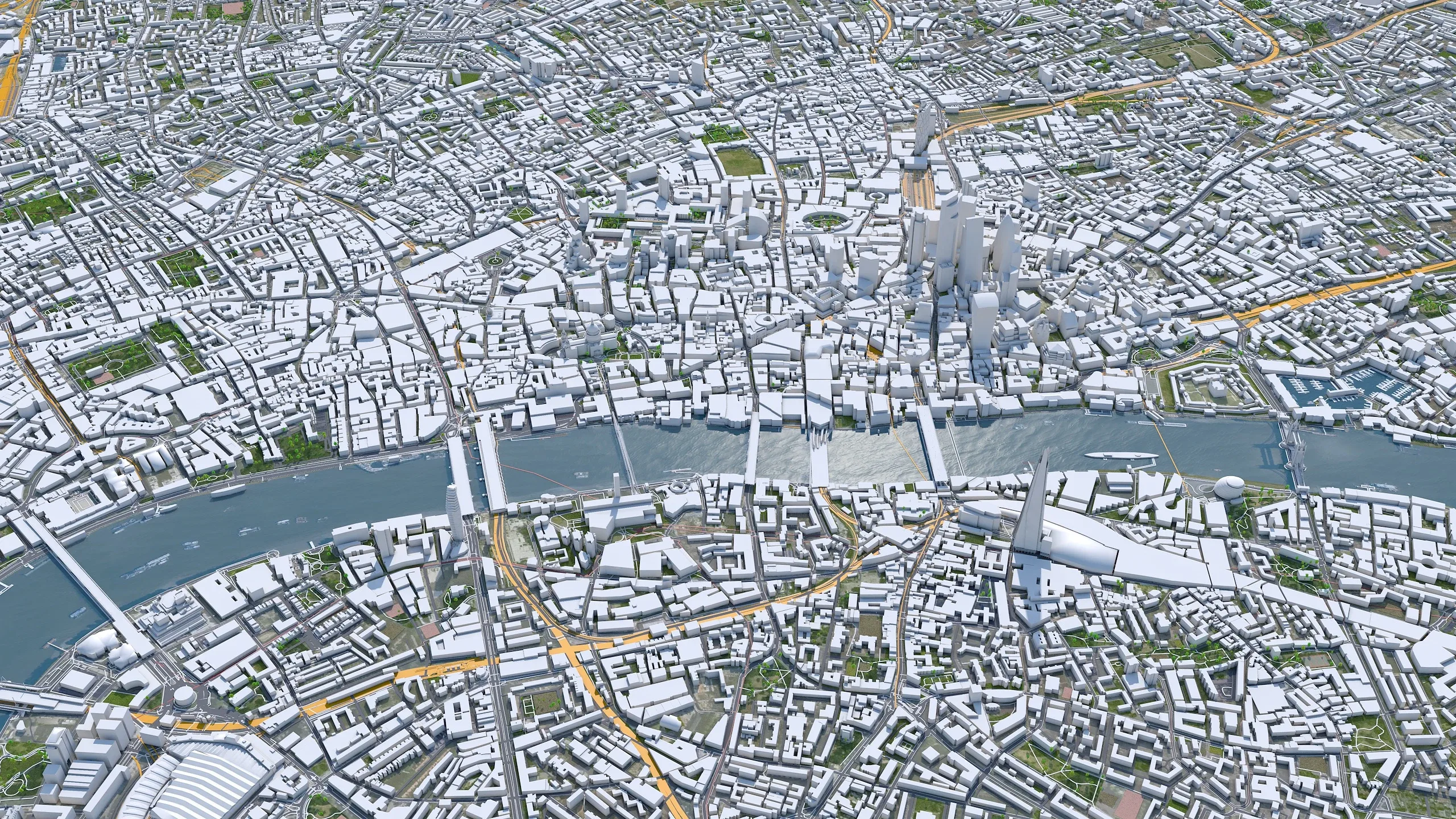 London City 3D Model 30km