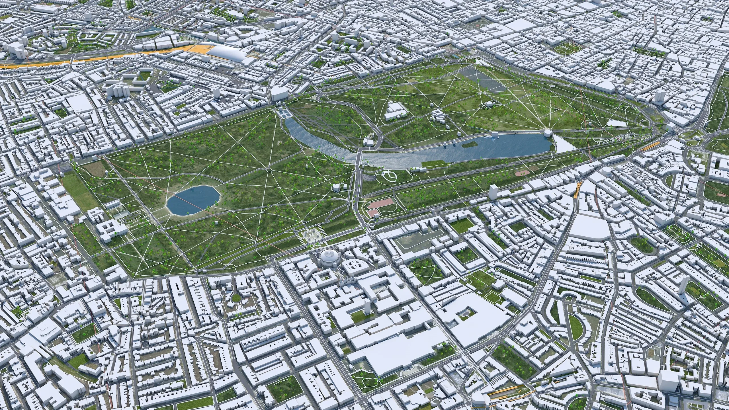 London City 3D Model 30km
