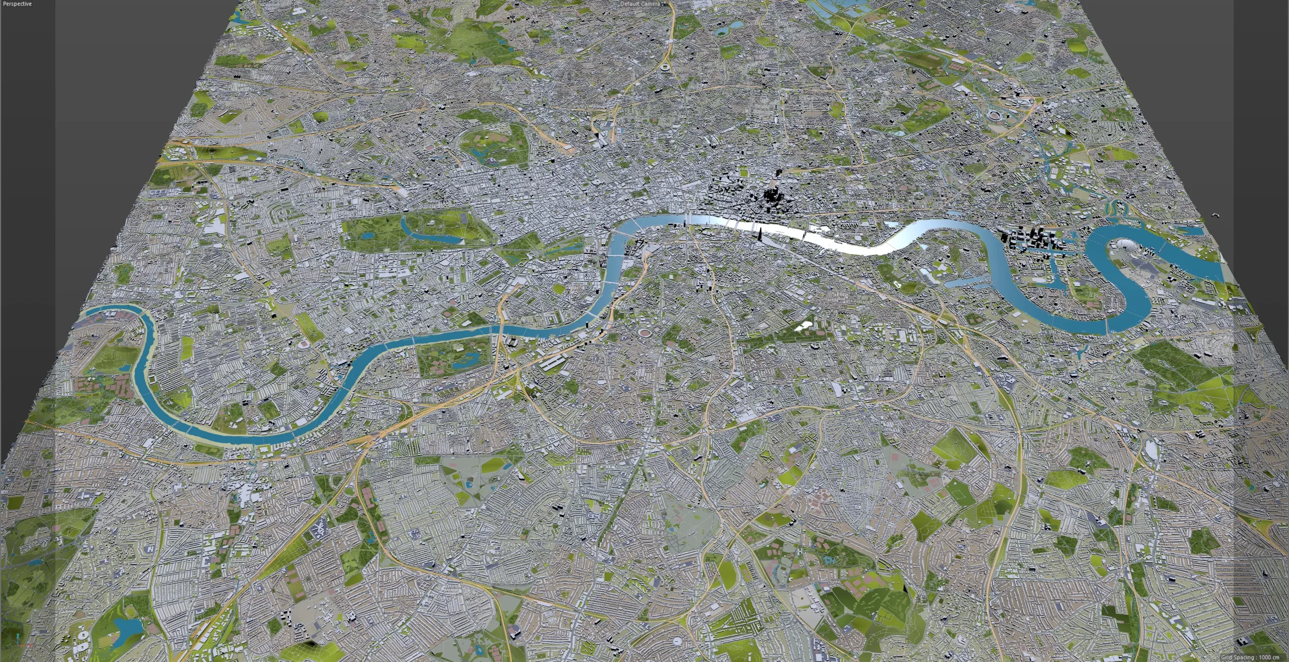 London City 3D Model 30km