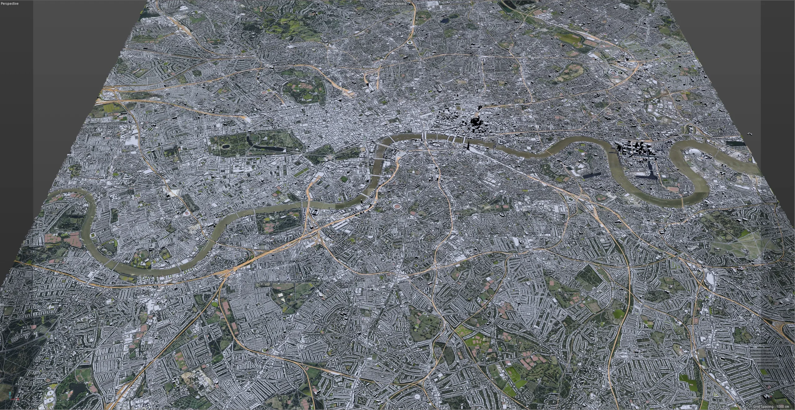 London City 3D Model 30km
