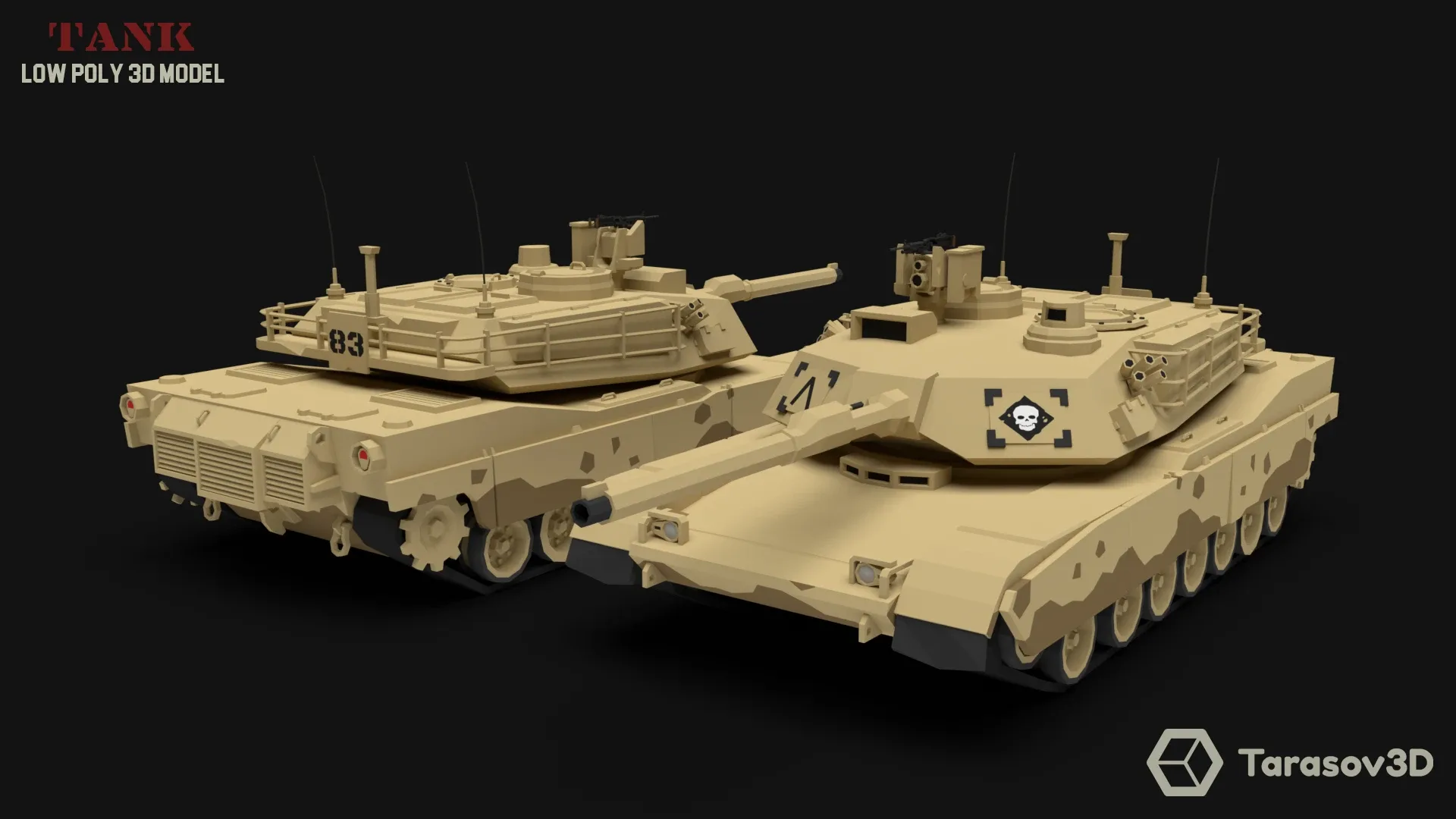 Tank LowPoly 3D model