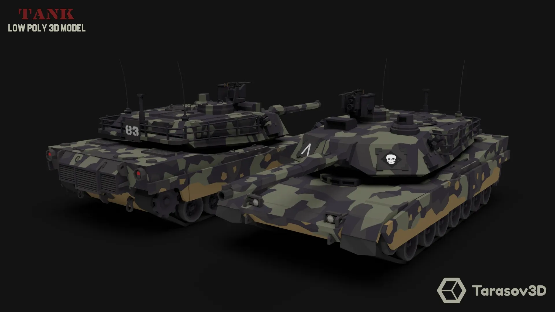 Tank LowPoly 3D model