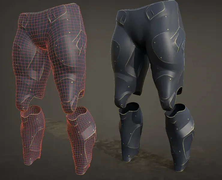 30 SCIFI LEGS with 4k Textures and UVS for ALL Softwares | .fbx .obj . ZPR .spp