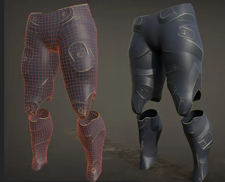 30 SCIFI LEGS with 4k Textures and UVS for ALL Softwares | .fbx .obj . ZPR .spp