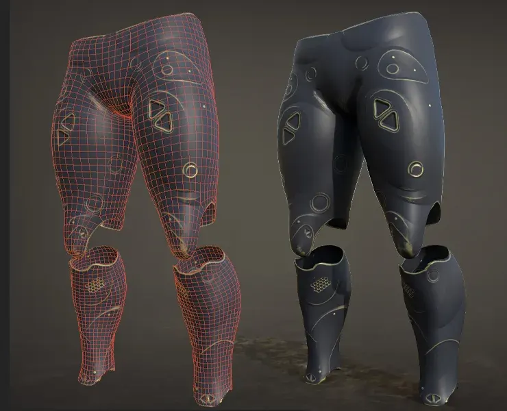 30 SCIFI LEGS with 4k Textures and UVS for ALL Softwares | .fbx .obj . ZPR .spp