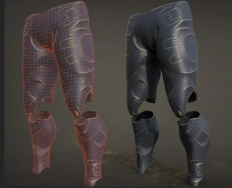 30 SCIFI LEGS with 4k Textures and UVS for ALL Softwares | .fbx .obj . ZPR .spp