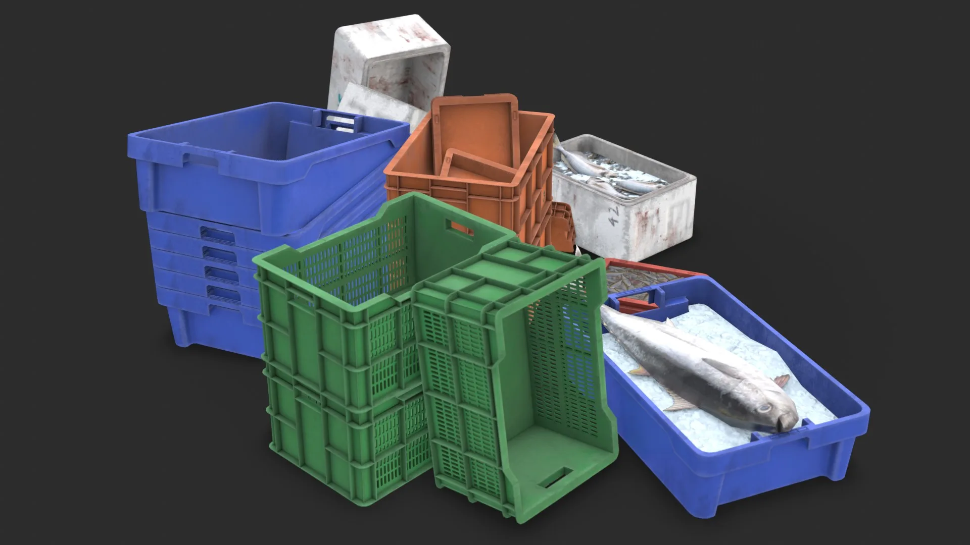 Fishing Plastic Crates