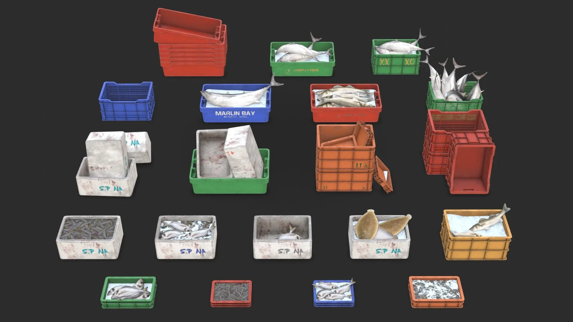 Fishing Plastic Crates