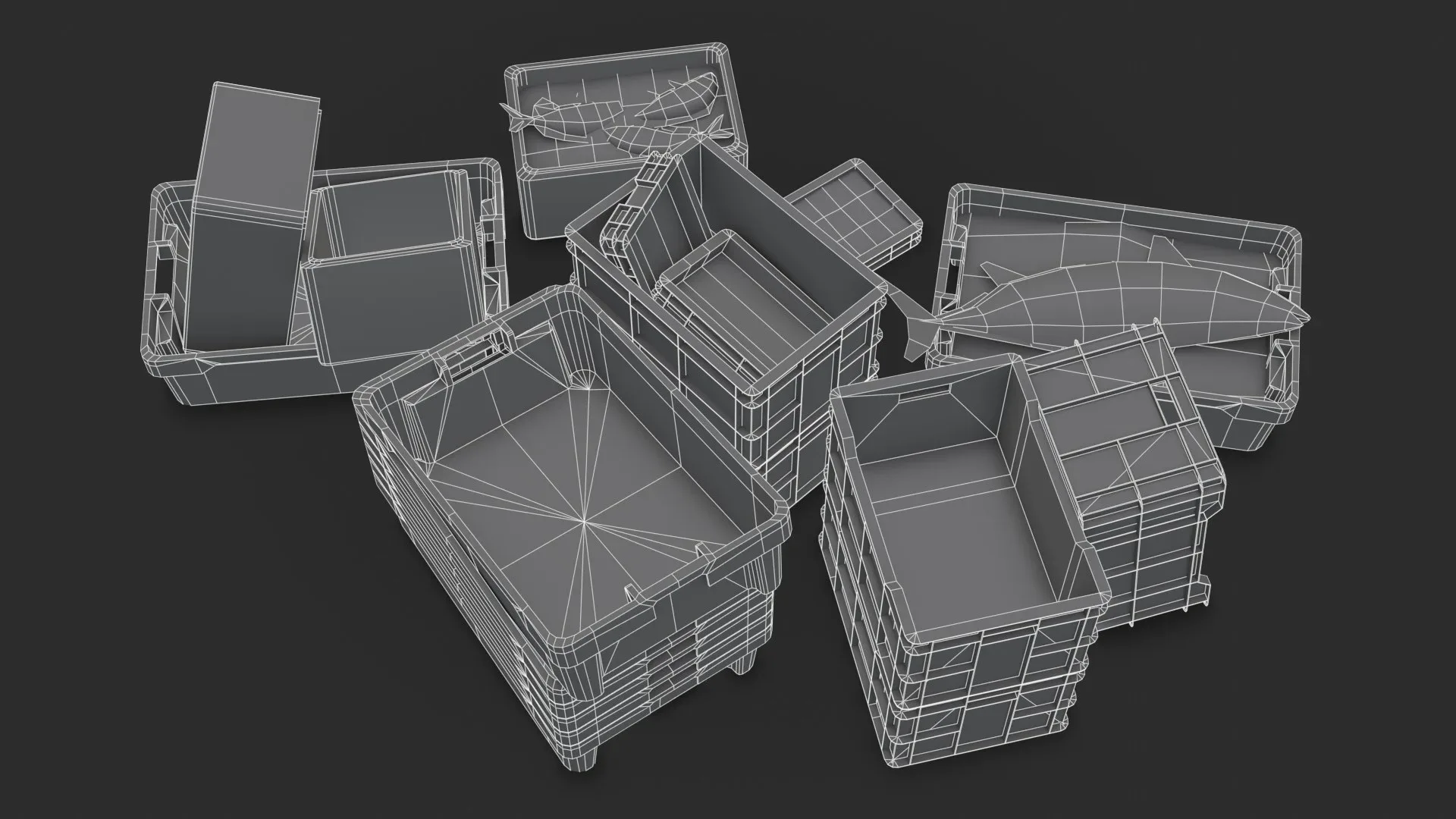 Fishing Plastic Crates