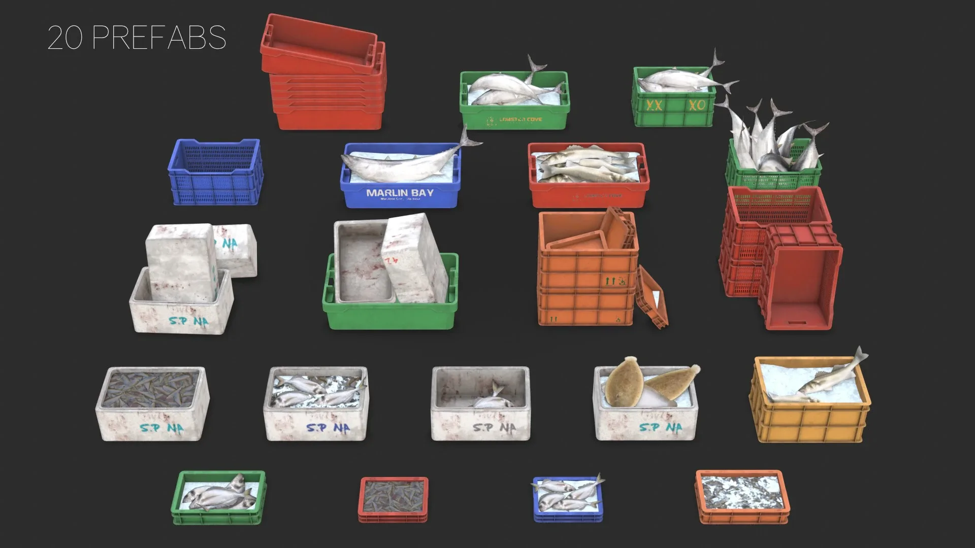 Fishing Plastic Crates