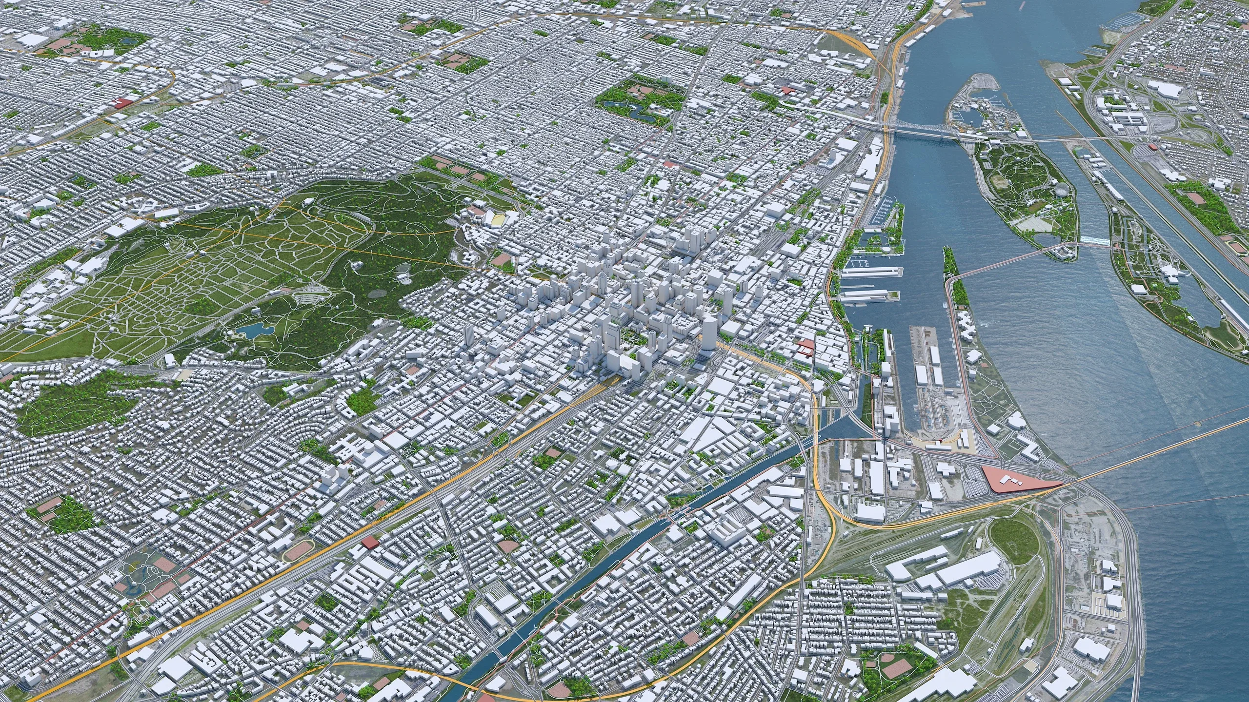 Montreal City 3D Model 75km