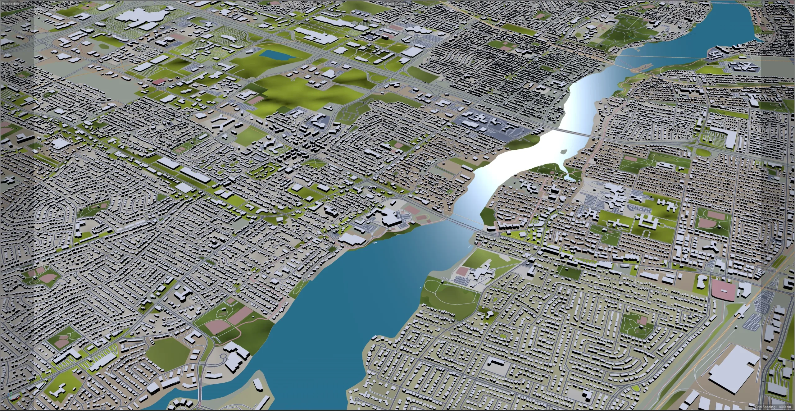 Montreal City 3D Model 75km