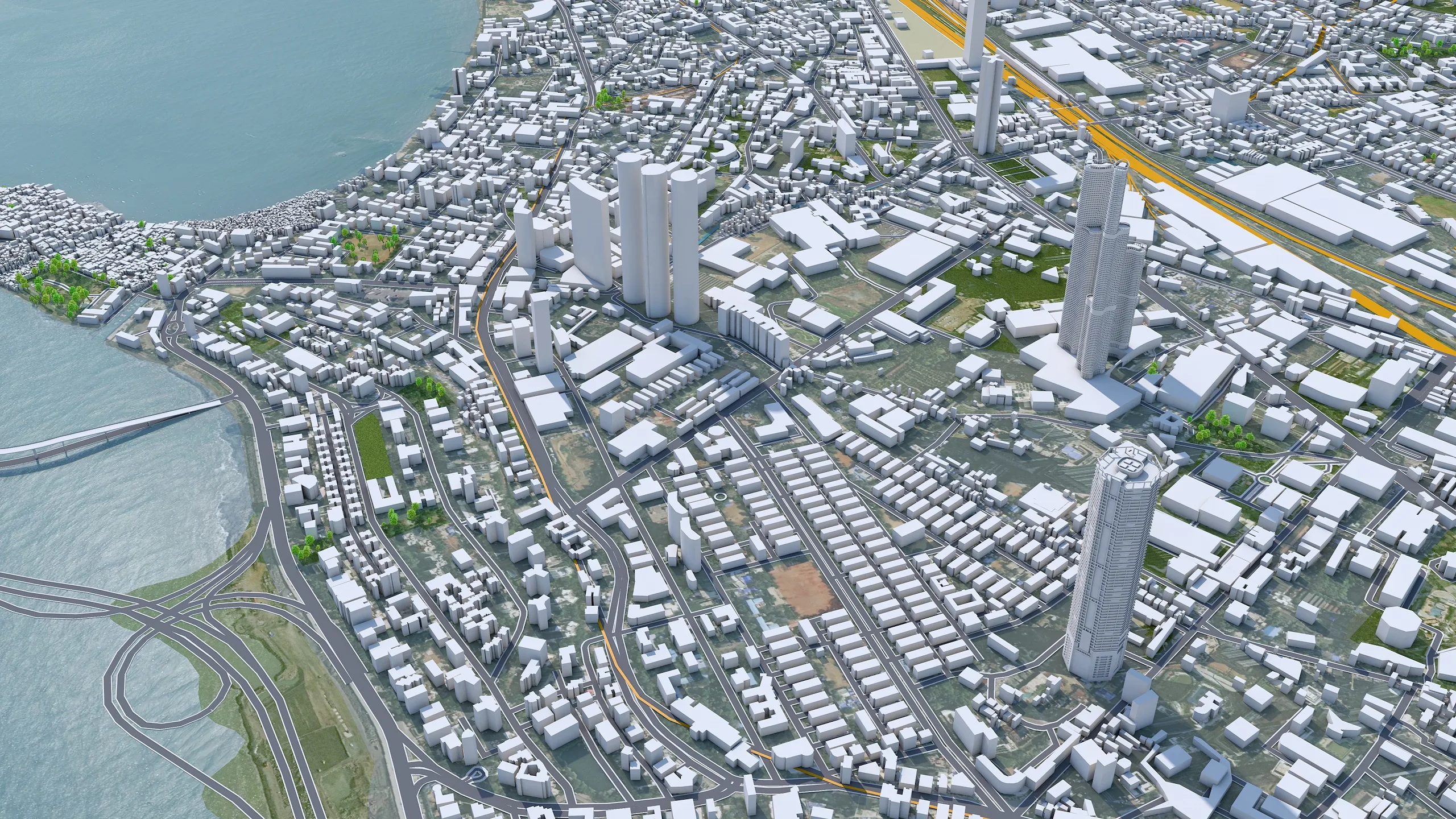 Mumbai City India 3D Model 50km