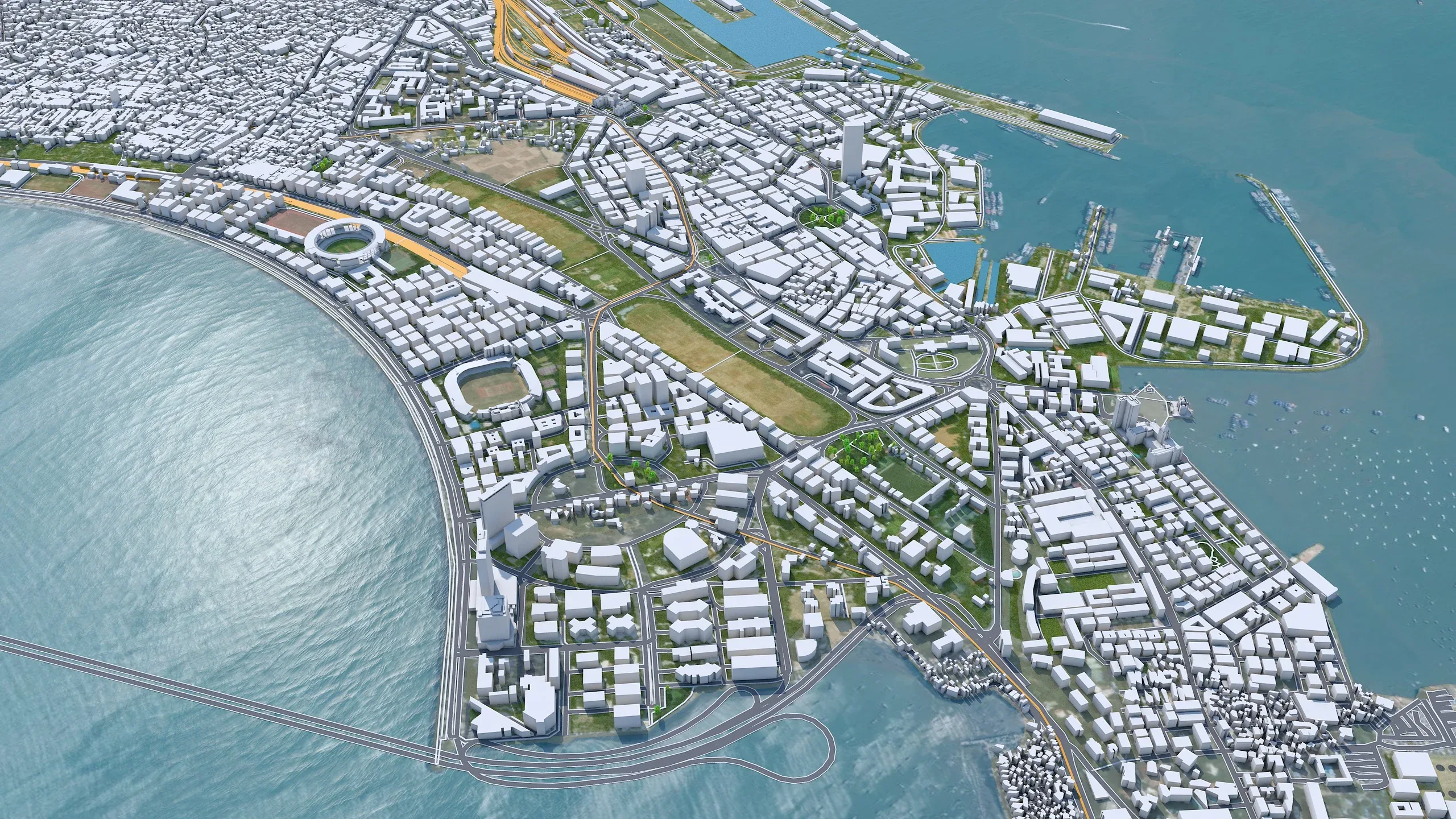 Mumbai City India 3D Model 50km